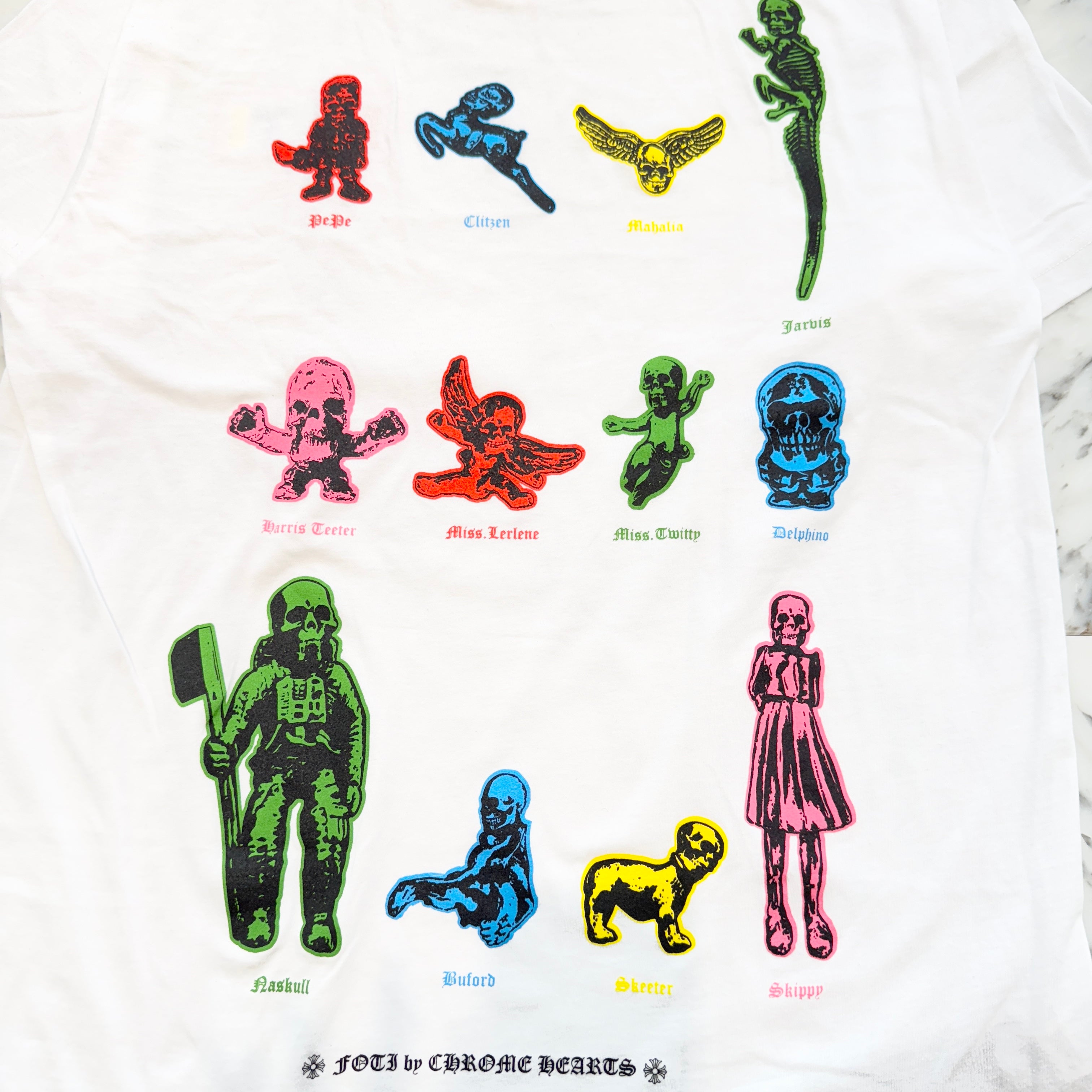 CHROME HEARTS 2023SS FOTI Rainbow Family Tee Size L クロムハーツ フォティ レインボー ファミリー Tシャツ サイズL