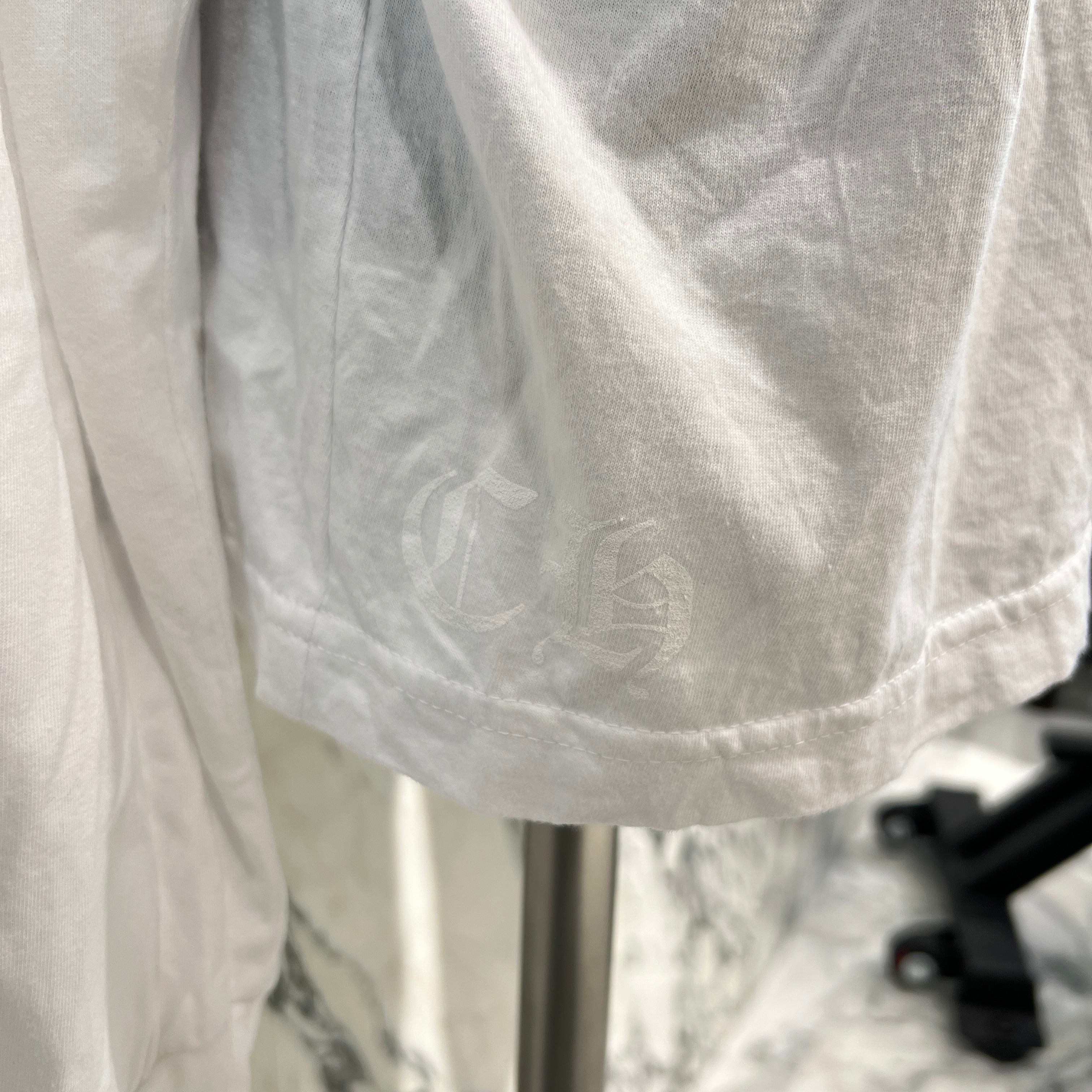 CHROME HEARTS TAIPEI Limited Floral Cross Horseshoe Long Sleeve Tee Size XXL クロムハーツ 台北限定 フローラルクロス ホースシュー ロングスリーブ Tシャツ サイズXXL