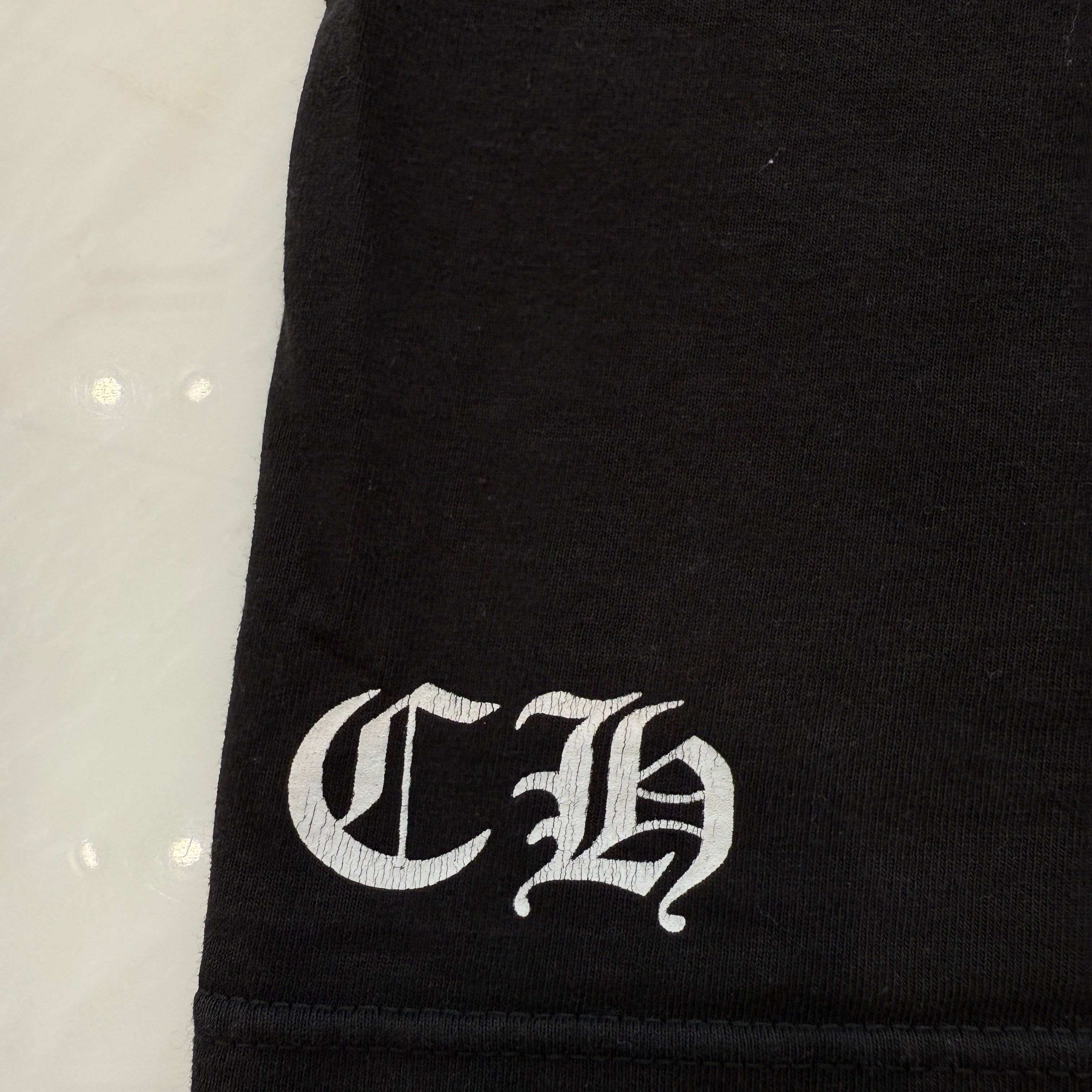 CHROME HEARTS Scroll Logo Label Circle CH Plus Tee Size S クロム