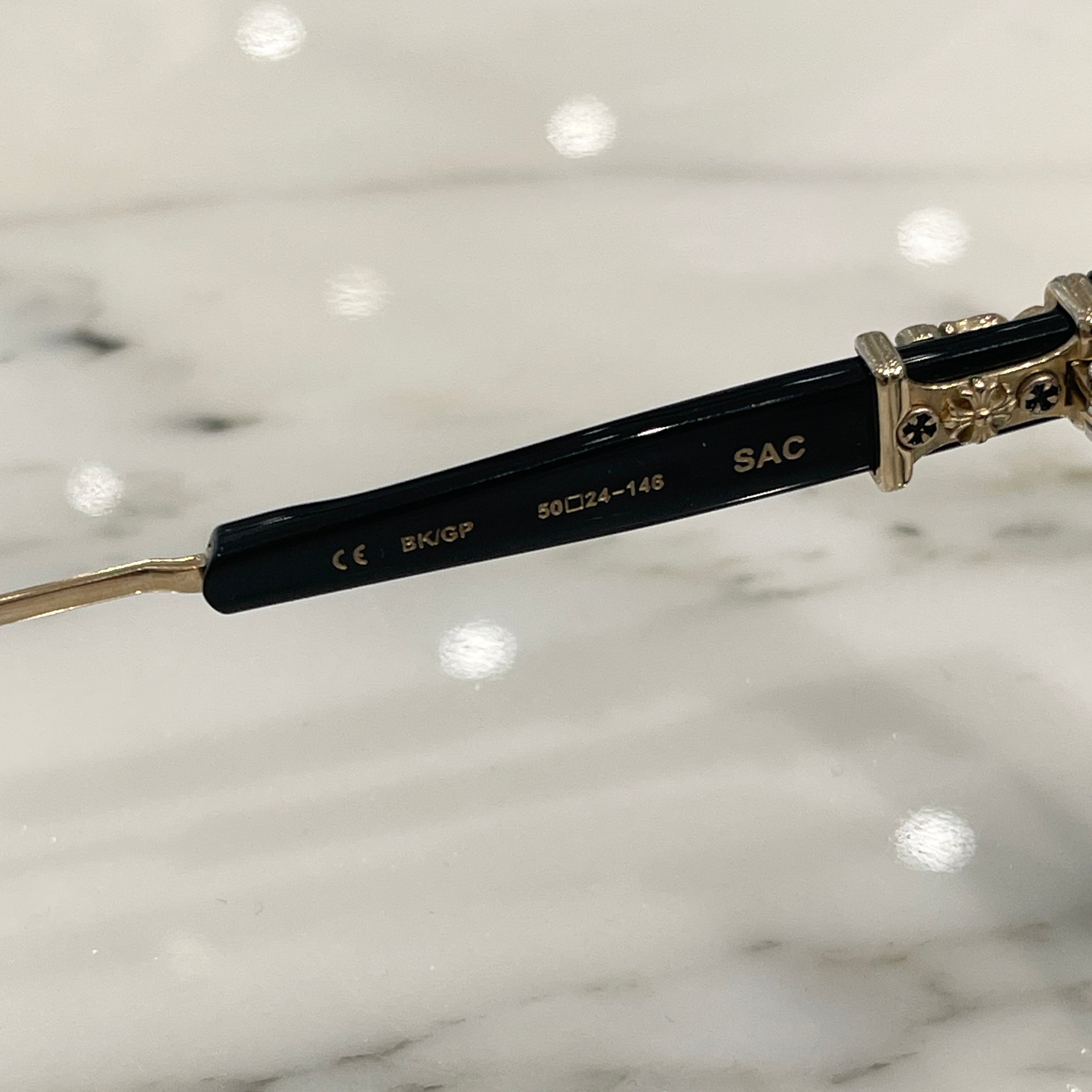 CHROME HEARTS SAC Dagger Sunglasses Size 50□24-146 クロムハ―ツ サック ダガー サングラス サイズ50□24-146