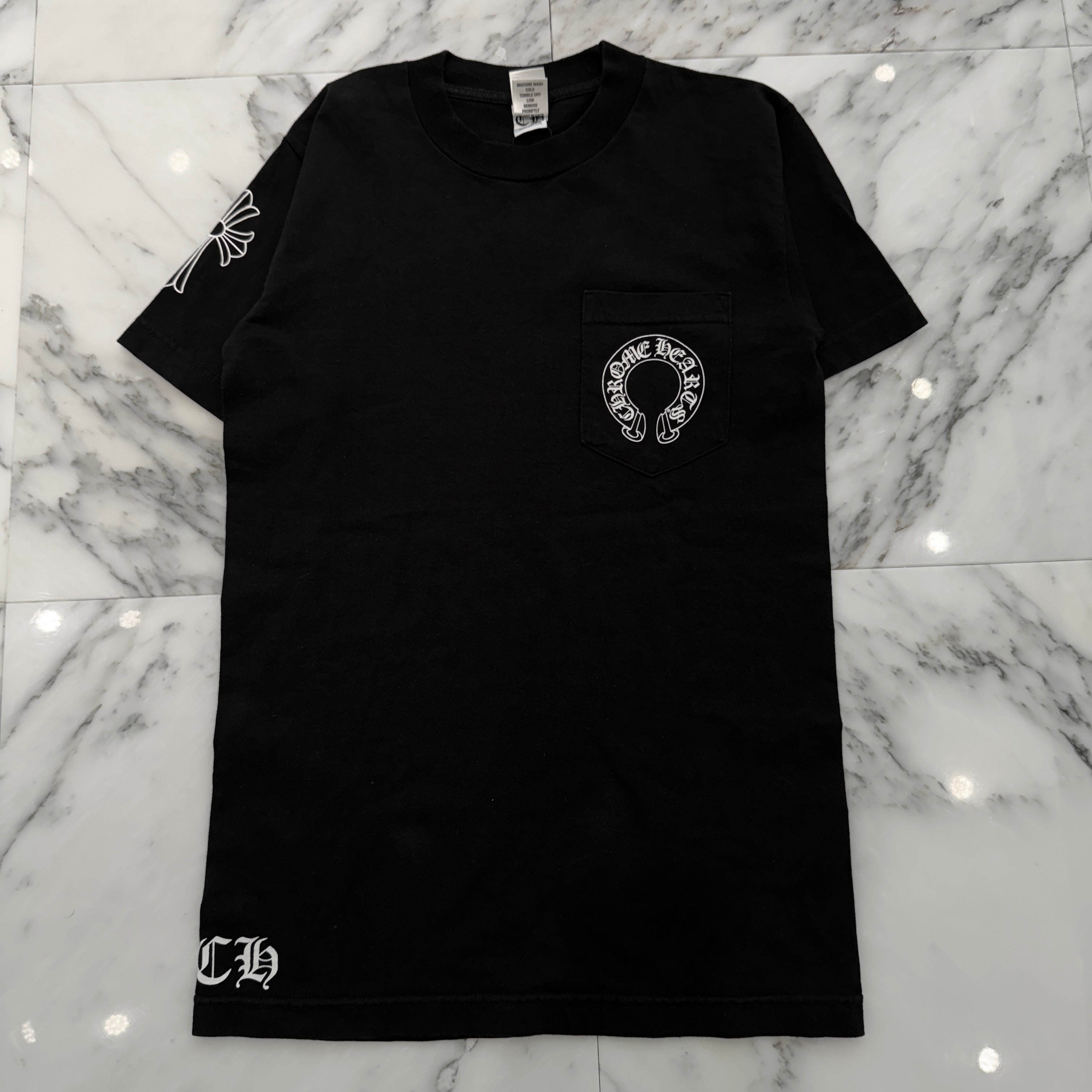 CHROME HEARTS Back Scroll Label Horseshoe Tee Size S クロムハーツ バックスクロールラベル ホースシュー Tシャツ サイズS