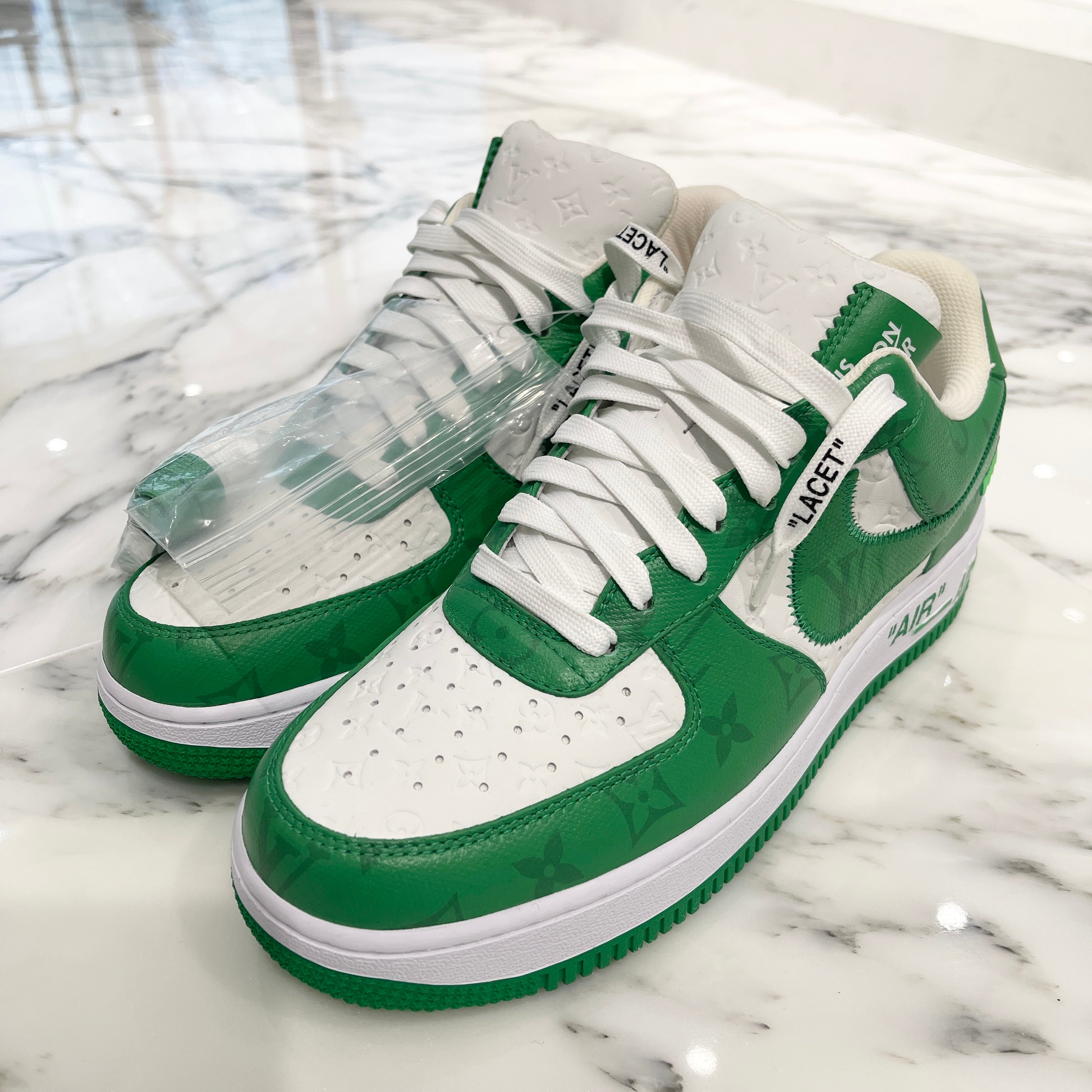 LOUIS VUITTON x NIKE 2022AW Air Force 1 Low by Virgil Abloh "White & Gym Green" Size US8 (26cm) ルイヴィトン×ナイキ エアーフォース1 ロー バイ ヴァージル・アブロー "ホワイト & ジム グリーン" サイズUS8 (26cm)