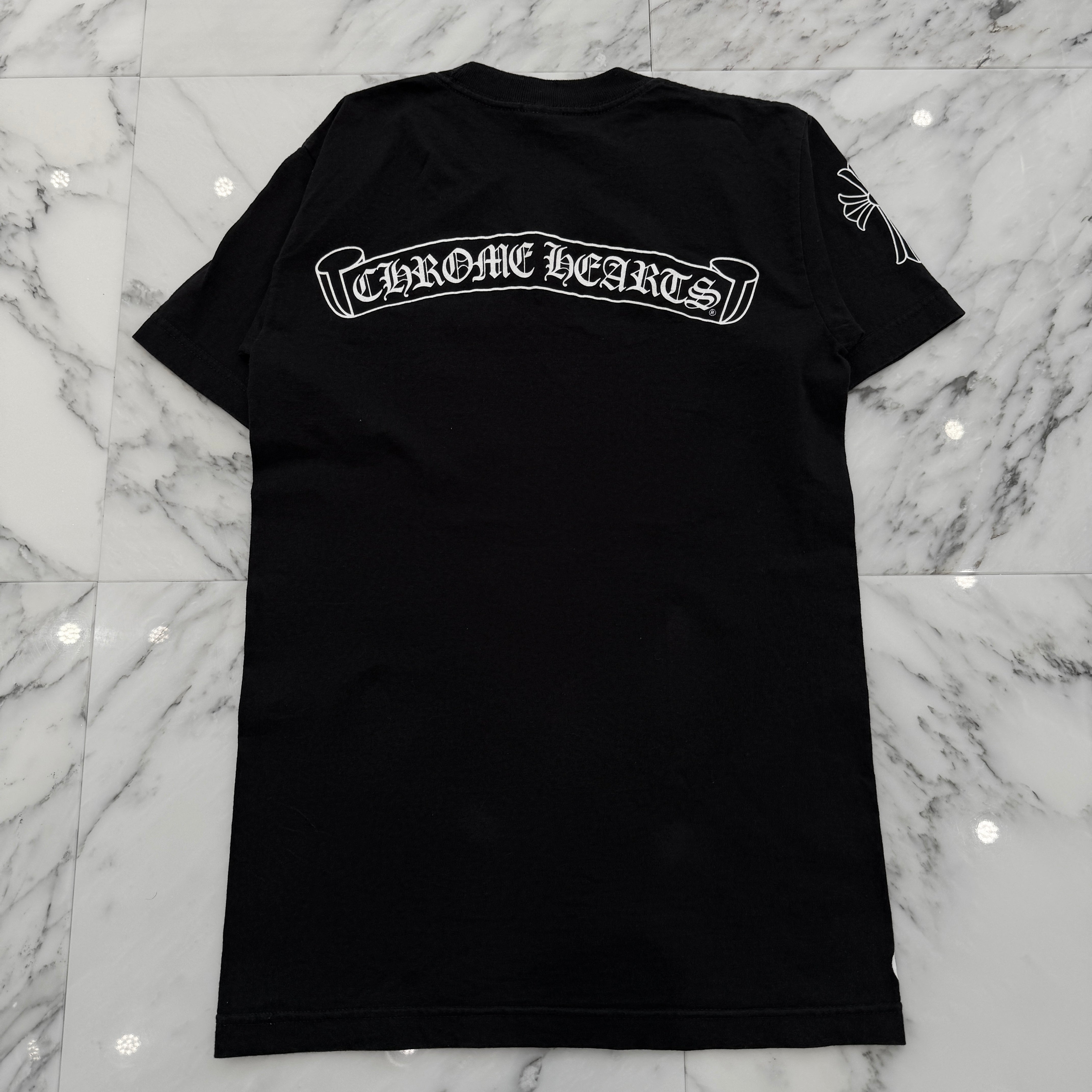 CHROME HEARTS Back Scroll Label Horseshoe Tee Size S クロムハーツ バックスクロールラベル ホースシュー Tシャツ サイズS