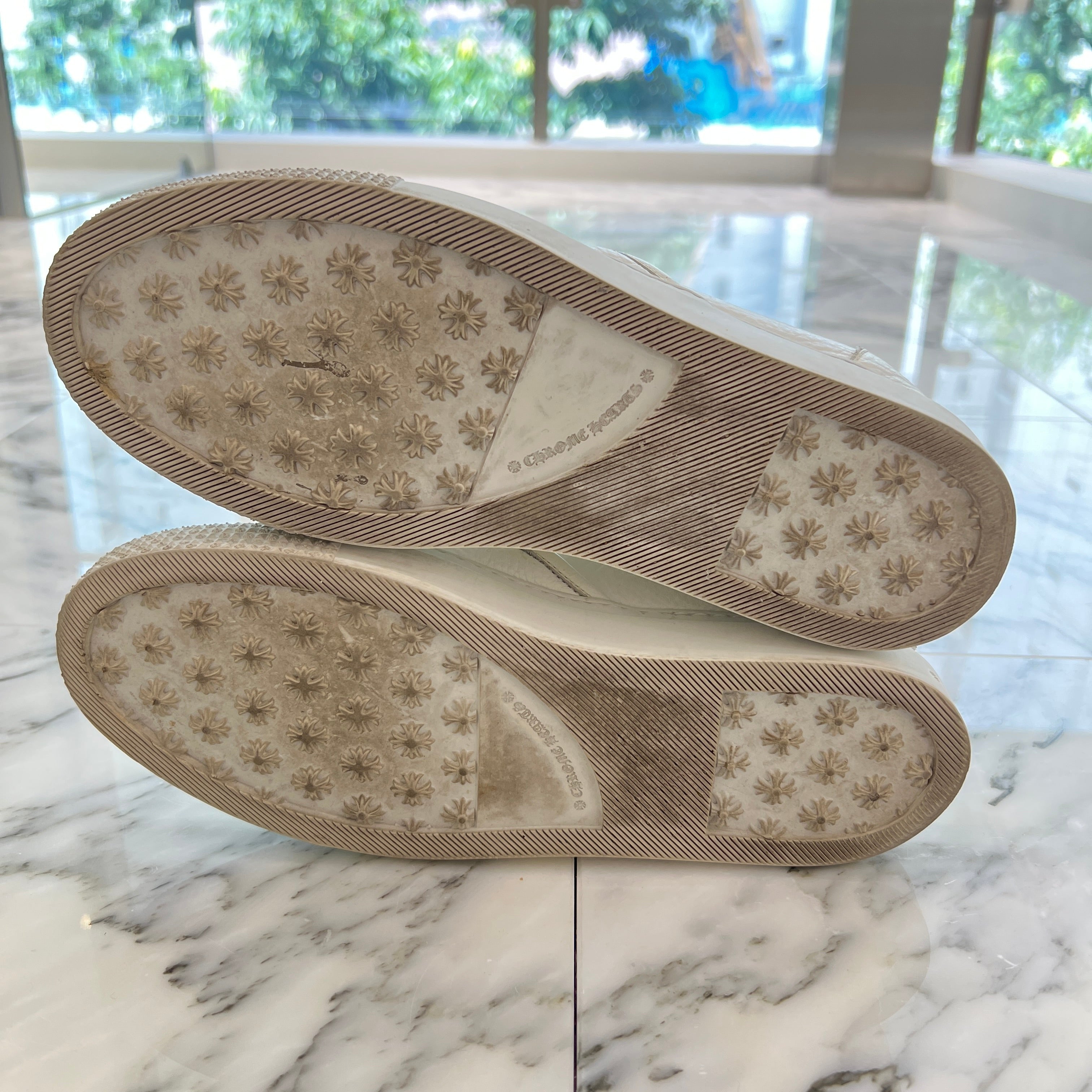 CHROME HEARTS CH Plus Leather Patch Dagger Slip On Size 41（26cm～26.5cm） クロムハーツ CHプラス レザーパッチ ダガー スリッポン サイズ41（26cm～26.5cm）