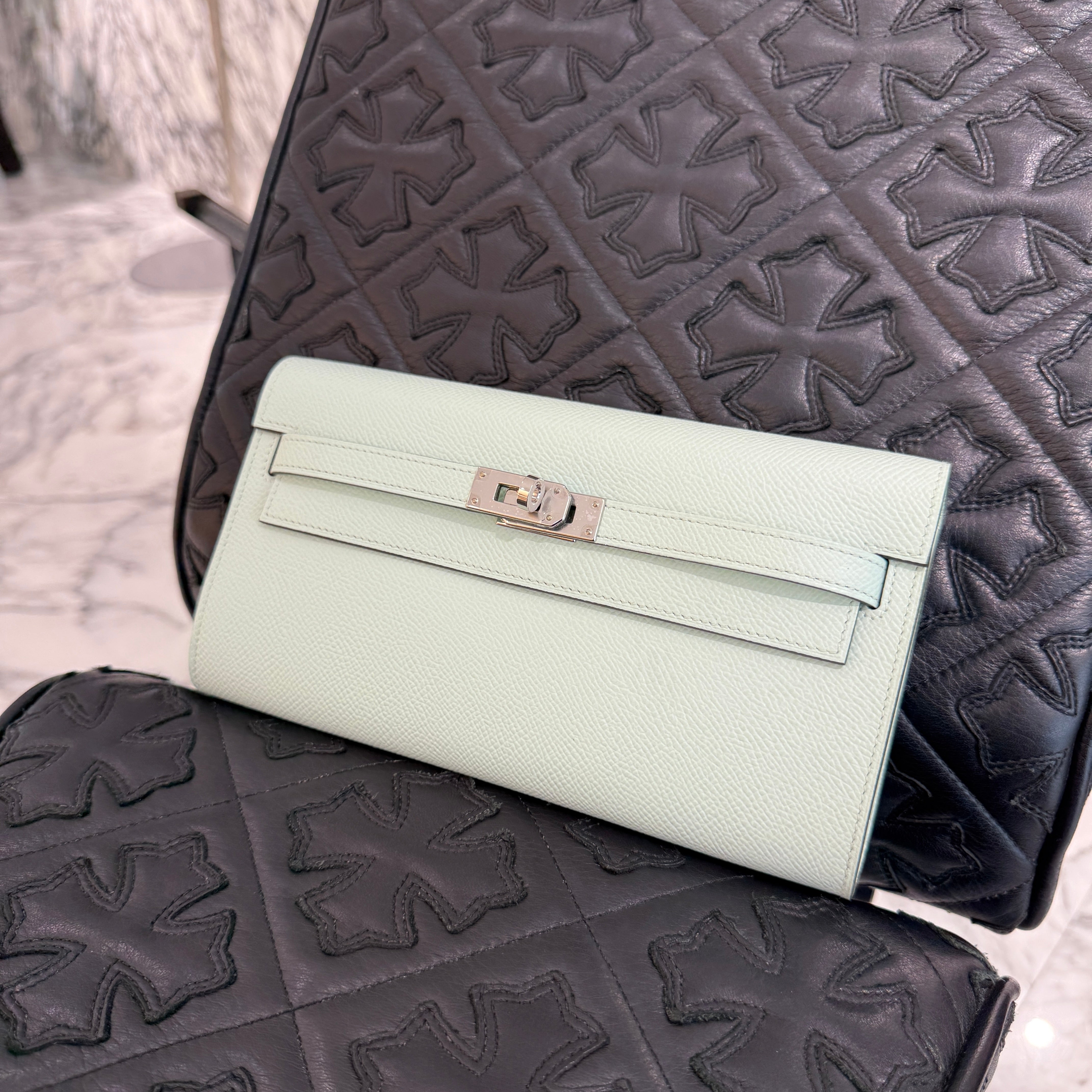 HERMES Kelly Wallet Long To Go 