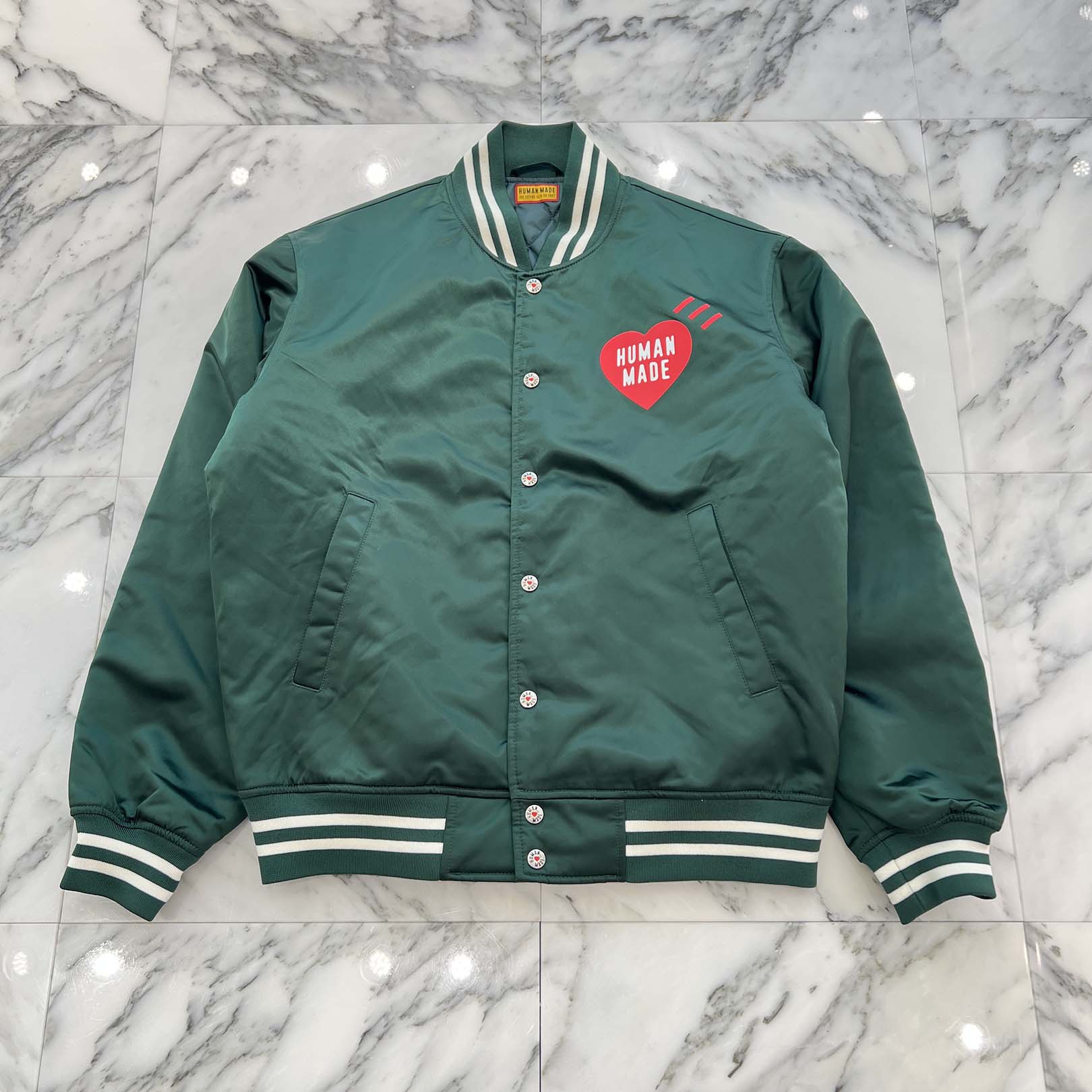 HUMAN MADE Nylon Stadium Jacket HM30JK038 Size L ヒューマンメイド ナイロン スタジアムジャケット サイズL