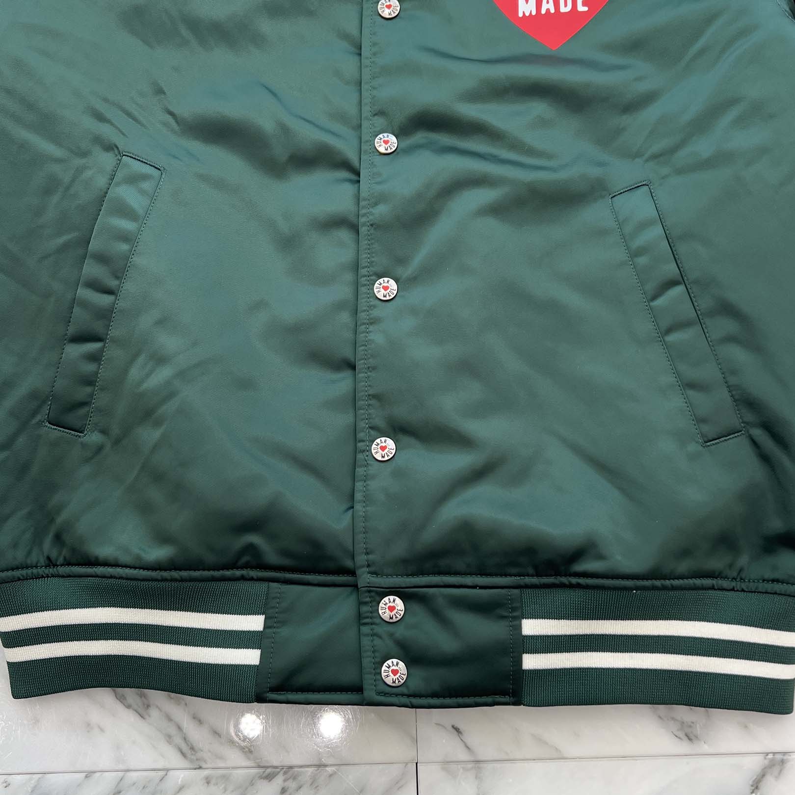 HUMAN MADE Nylon Stadium Jacket HM30JK038 Size L ヒューマンメイド ナイロン スタジアムジャケット サイズL