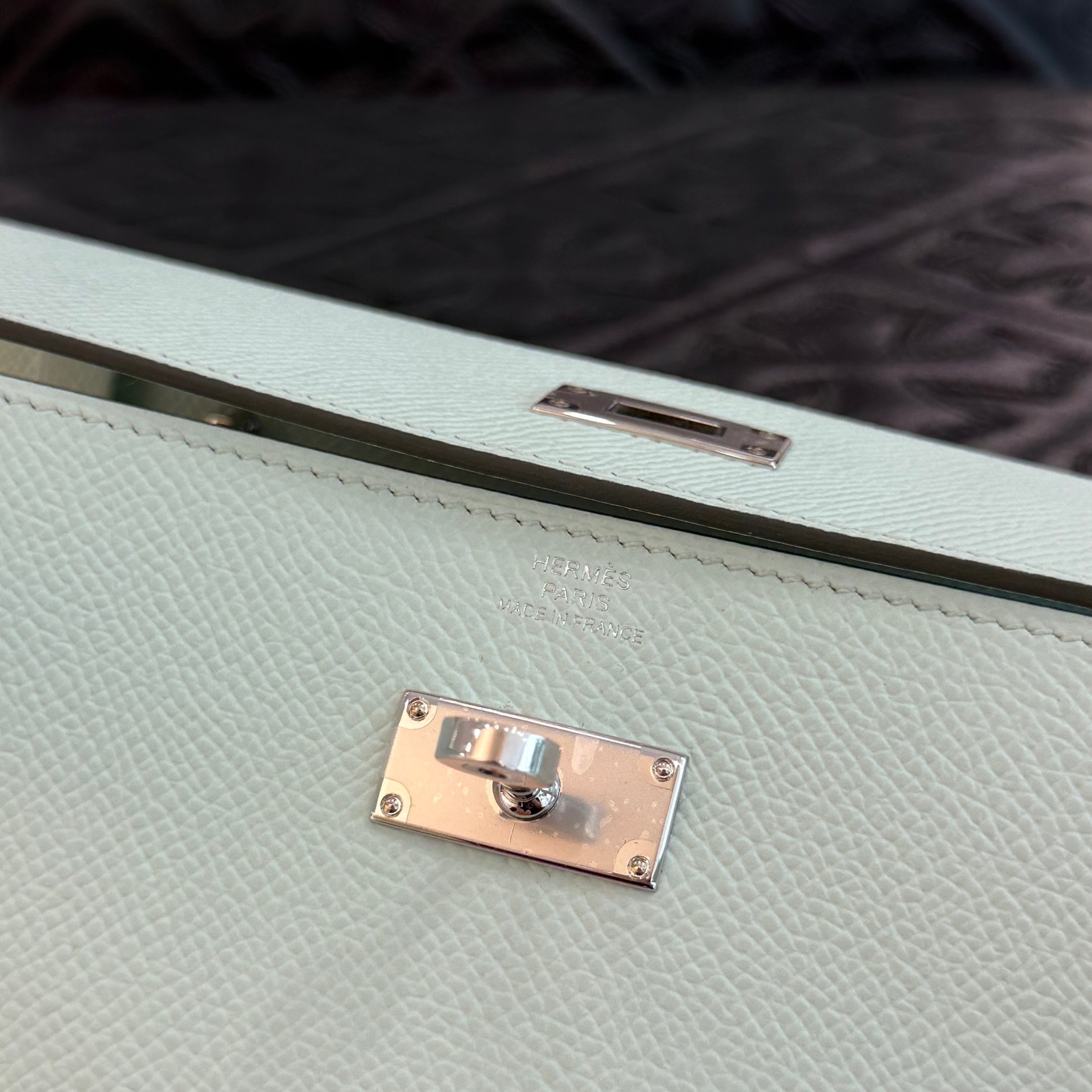 HERMES Kelly Wallet Long To Go "Vert Fizz" Leather Shoulder Bag K刻印 エルメス ケリー ウォレット ロングトゥゴー "ヴェールフィズ" レザーショルダーバッグ K刻印