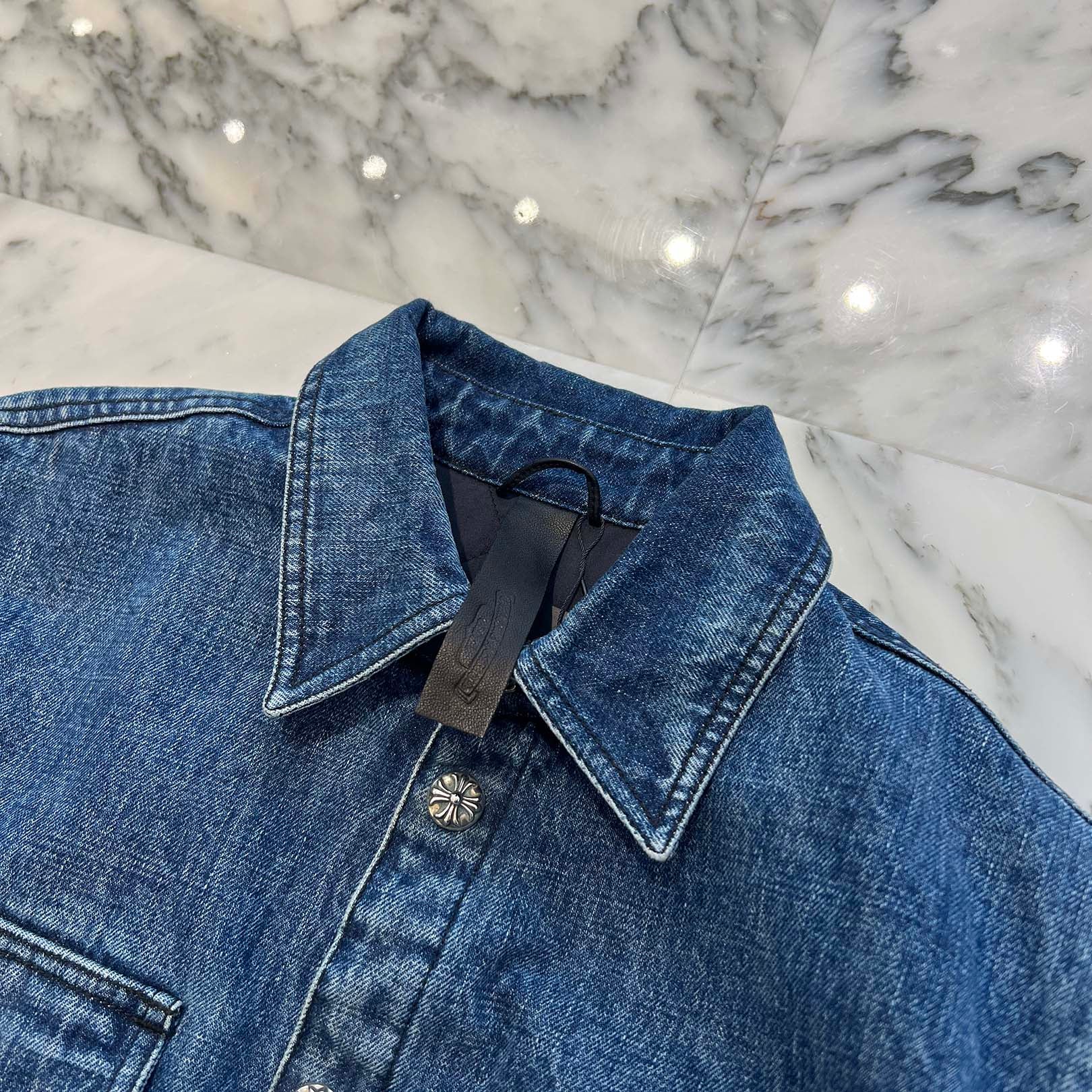 CHROME HEARTS WORK DOG DAD WASH Denim Jacket Size S クロムハーツ ワーク ドッグ ダッド ウォッシュ デニムジャケット サイズS