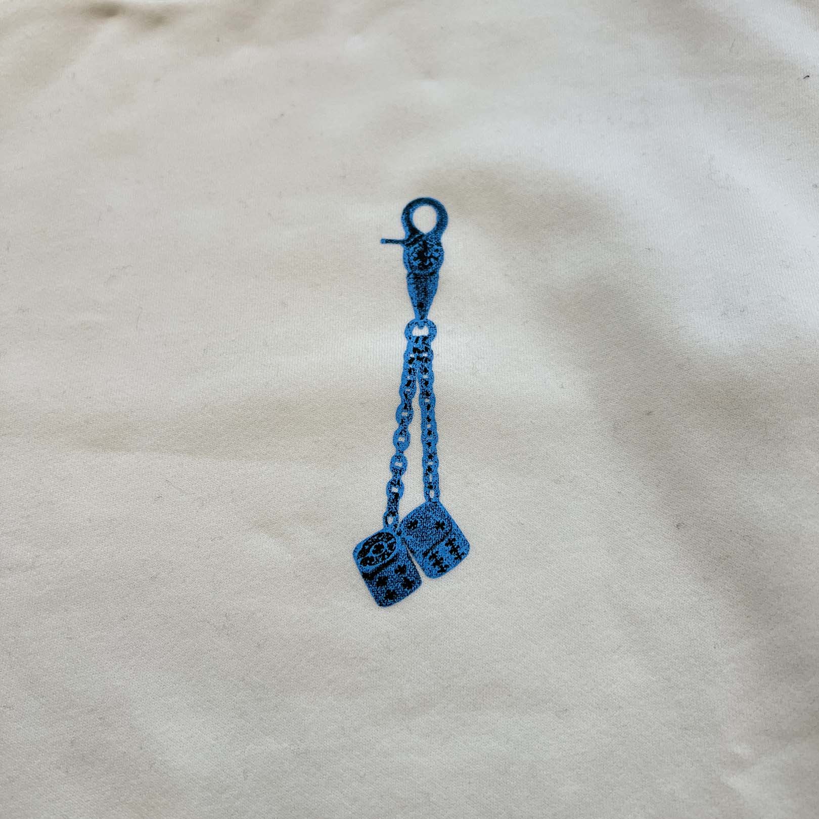 CHROME HEARTS Las Vegas Limited Fontainebleau Neck Logo Dice Print Crewneck Sweatshirt Size L クロムハーツ ラスベガス限定 ネックロゴ ダイスプリントクルーネックスウェットシャツ サイズL