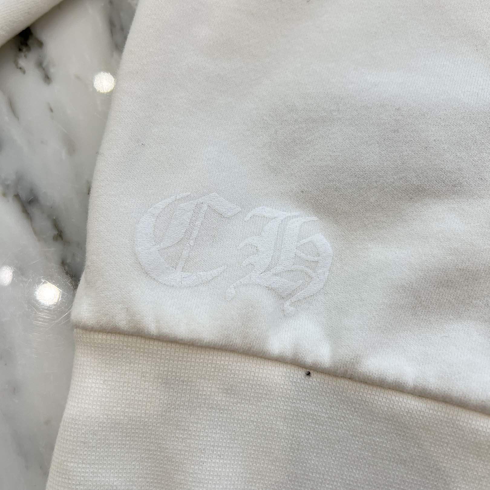 CHROME HEARTS Las Vegas Limited Fontainebleau Neck Logo Dice Print Crewneck Sweatshirt Size L クロムハーツ ラスベガス限定 ネックロゴ ダイスプリントクルーネックスウェットシャツ サイズL