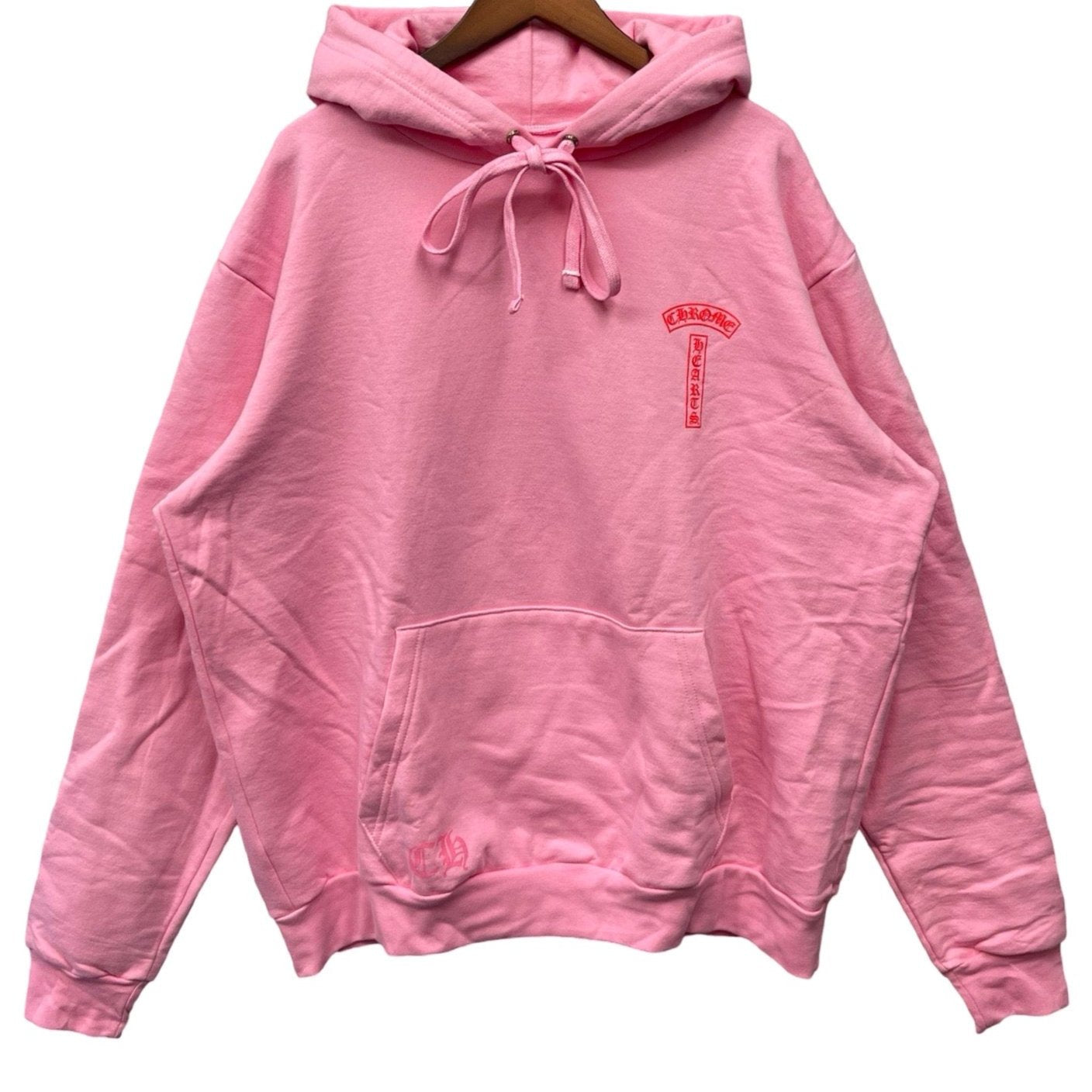 CHROME HEARTS Back Arch Logo USA Pullover Hoodie Size M