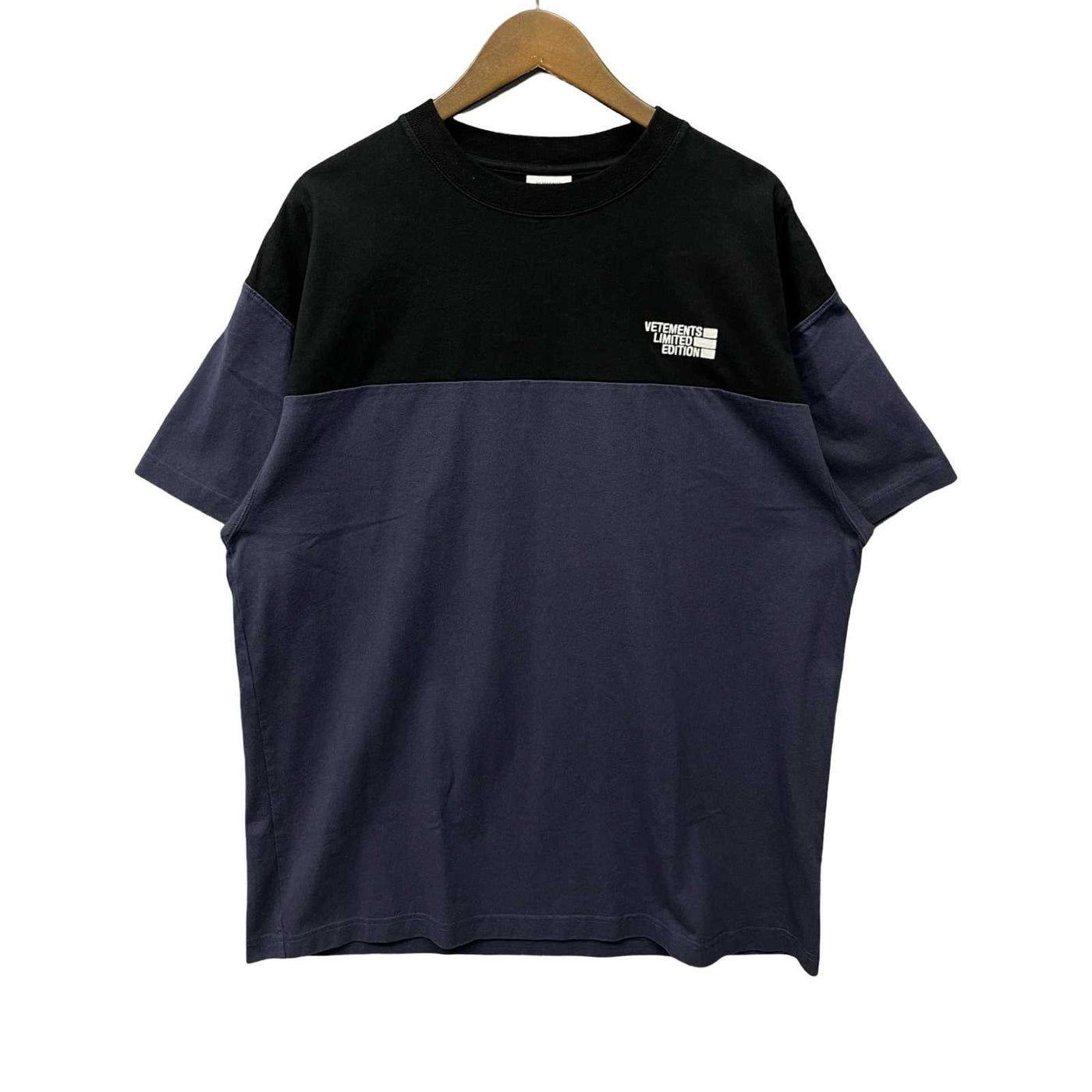 VETEMENTS 2020AW Cut Up Logo Tee UAH21TR507 Size S