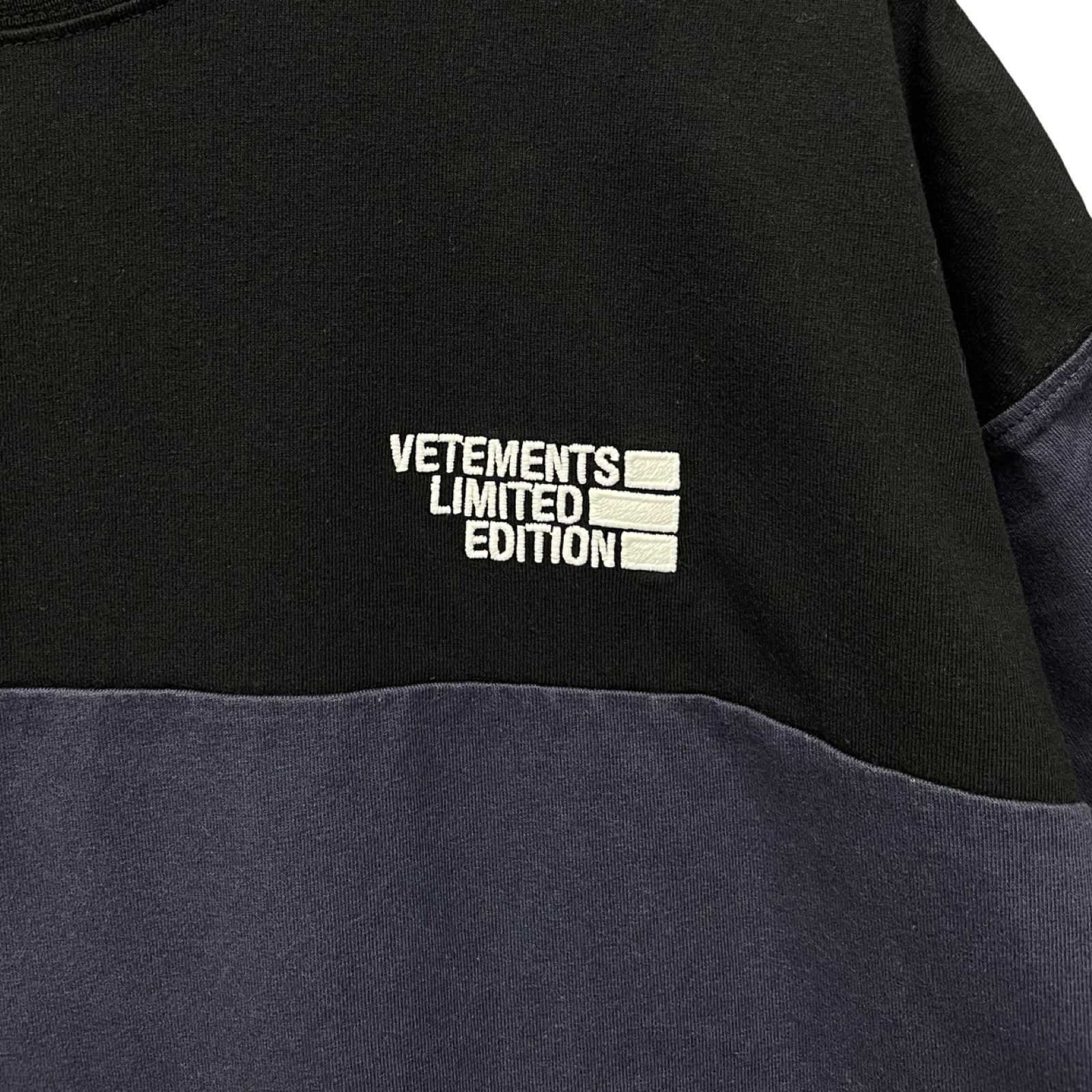 VETEMENTS 2020AW Cut Up Logo Tee UAH21TR507 Size S