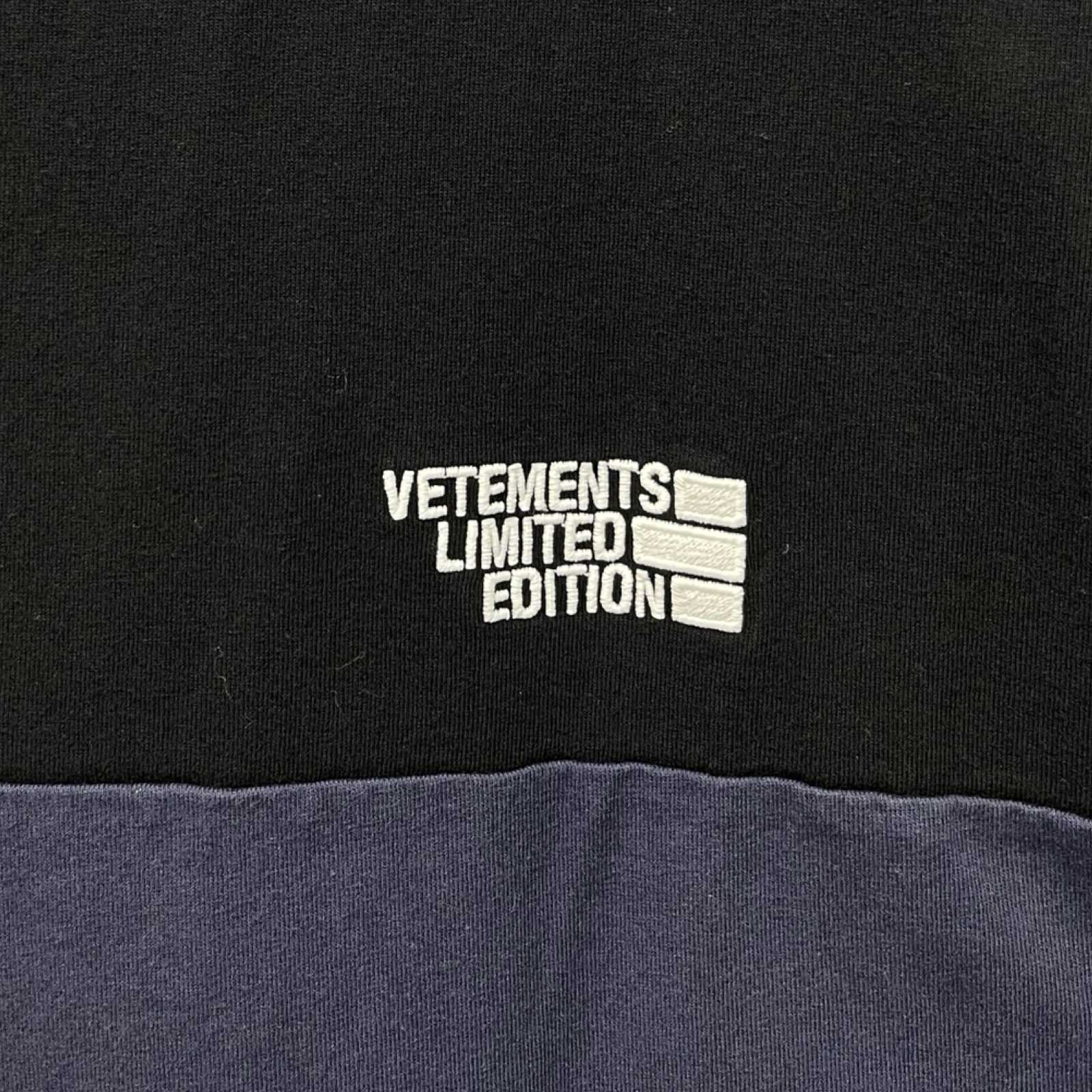 VETEMENTS 2020AW Cut Up Logo Tee UAH21TR507 Size S