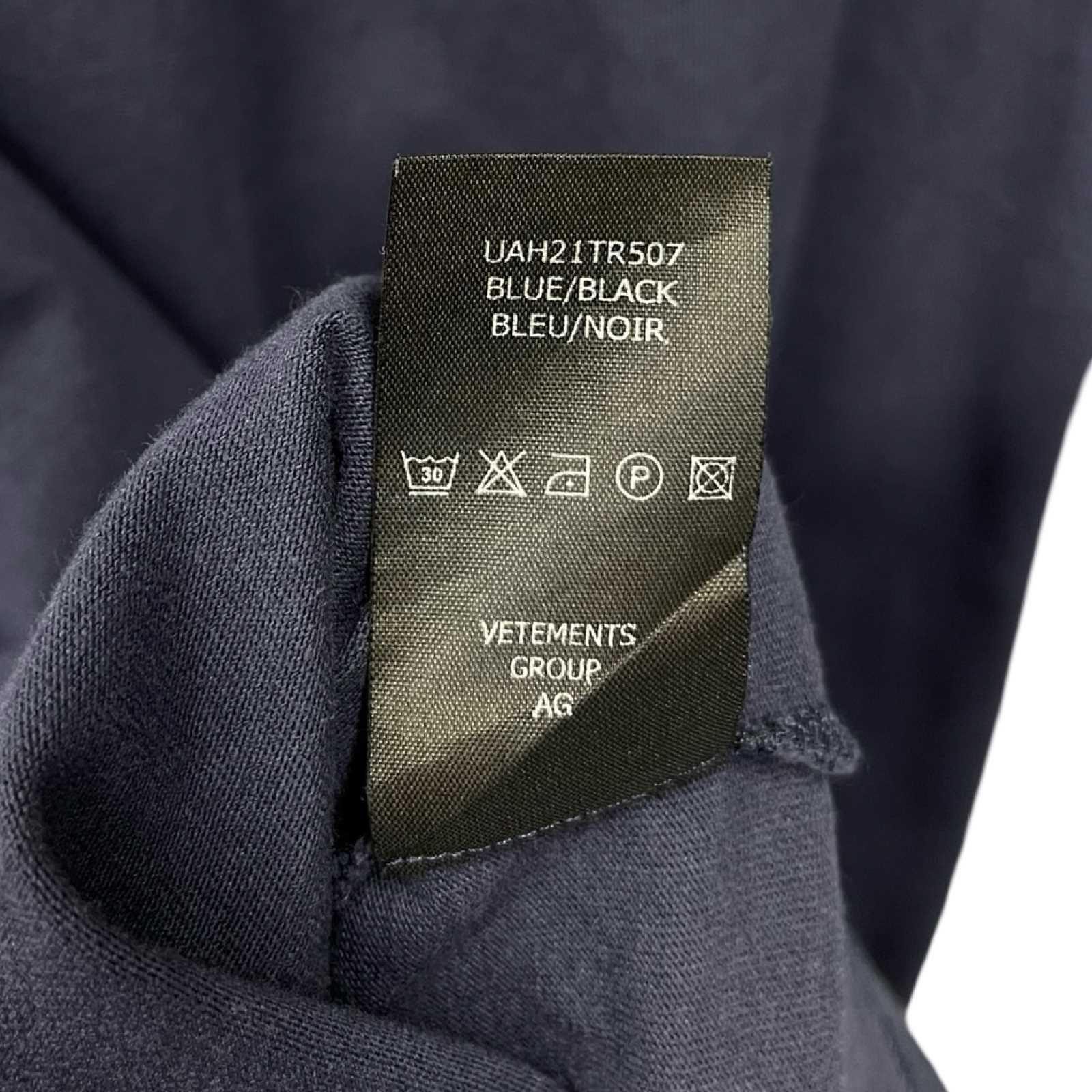 VETEMENTS 2020AW Cut Up Logo Tee UAH21TR507 Size S