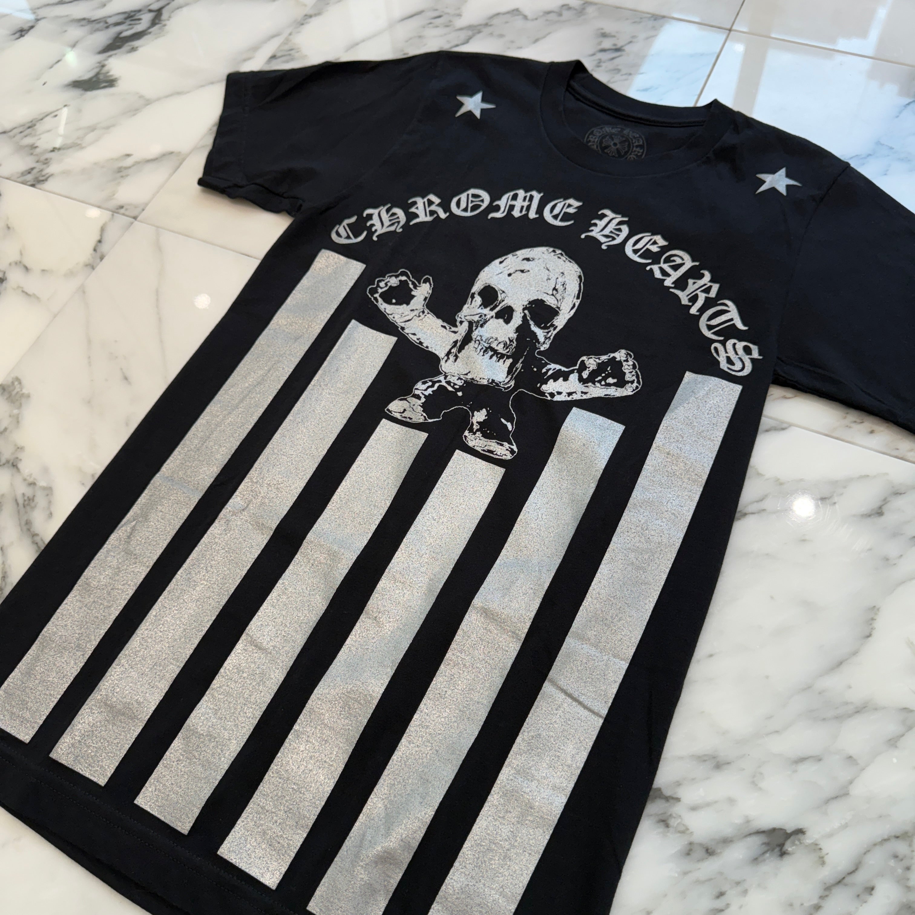 CHROME HEARTS Silver FOTI Harris Tee Size S クロムハーツ シルバー フォティ ハリス Tシャツ サイズS