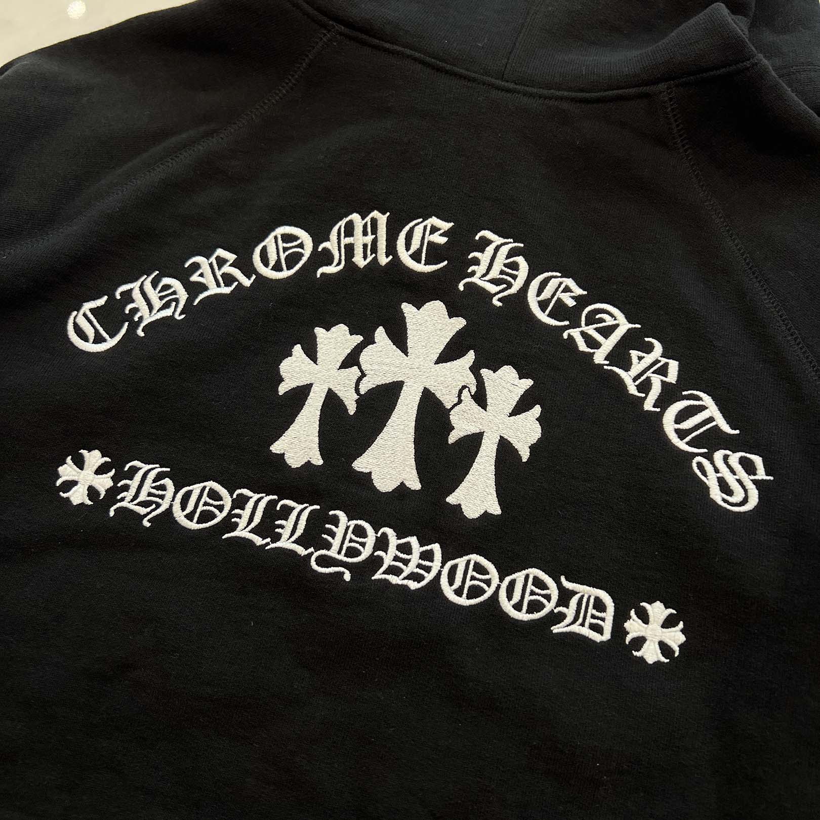 CHROME HEARTS Y NOT King Taco 3 Cemetery Cross Zip Up Hoodie Size L クロムハーツ ワイノット キングタコ 3セメタリークロス ジップアップフーディー サイズL