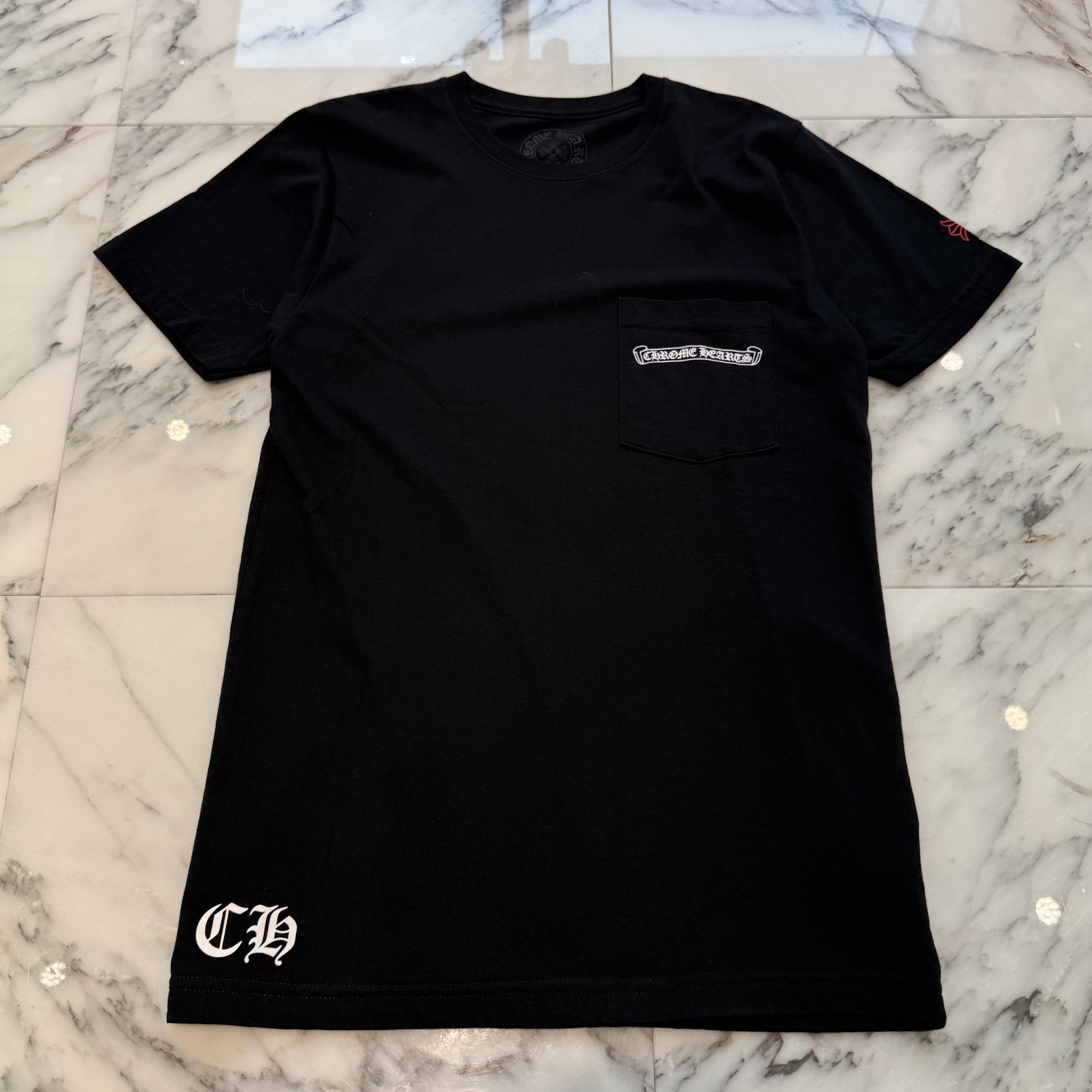 CHROME HEARTS NYC Exclusive Back Scroll Logo Tee Size S クロムハーツ ニューヨーク限定 バックスクロールロゴ Tシャツ サイズS