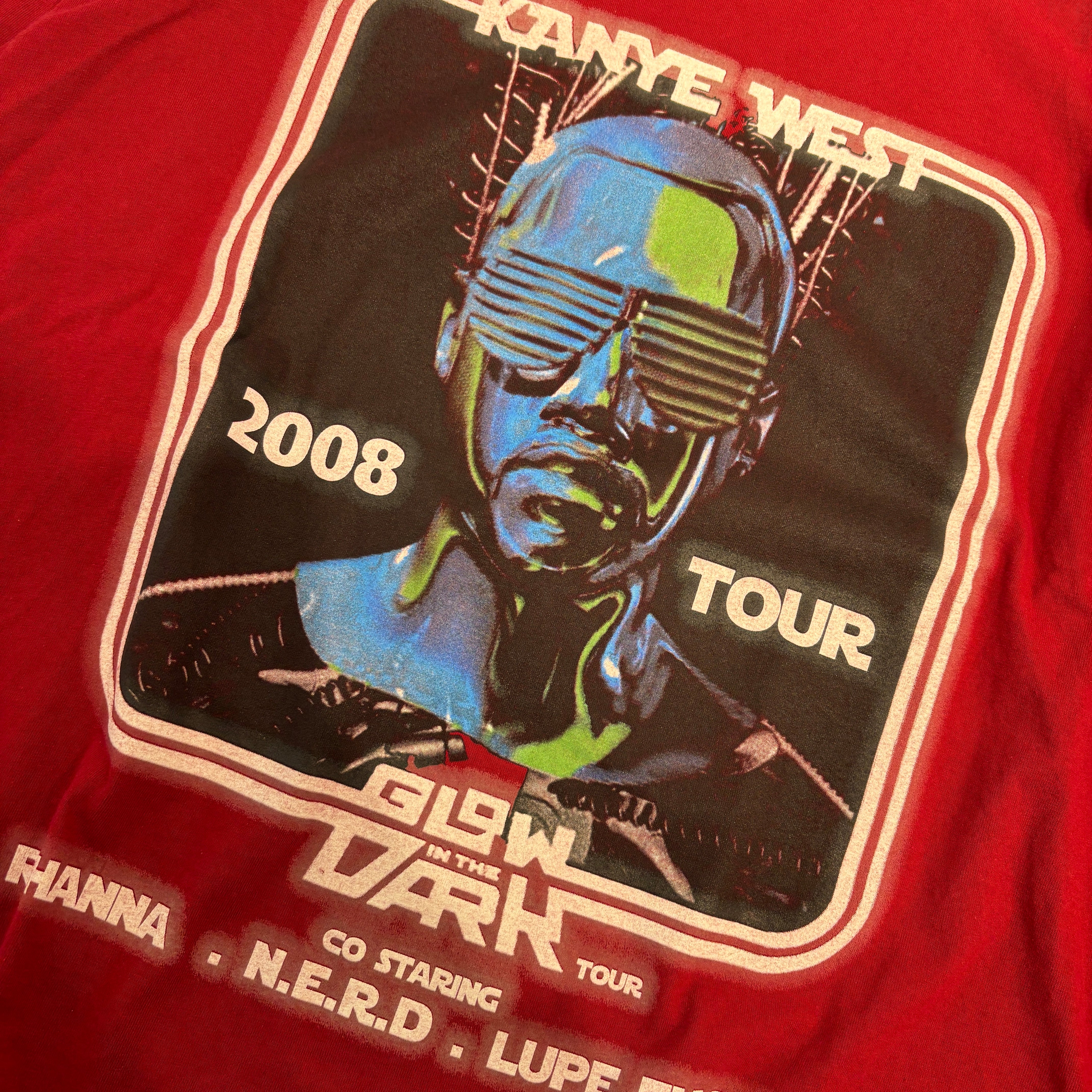 Vintage 00’s Kanye West "GLOW IN THE DARK TOUR 2008" L/S Tee Size XXL 00's カニエ・ウェスト "グローインザダークツアー2008" ロングスリーブTシャツ サイズXXL