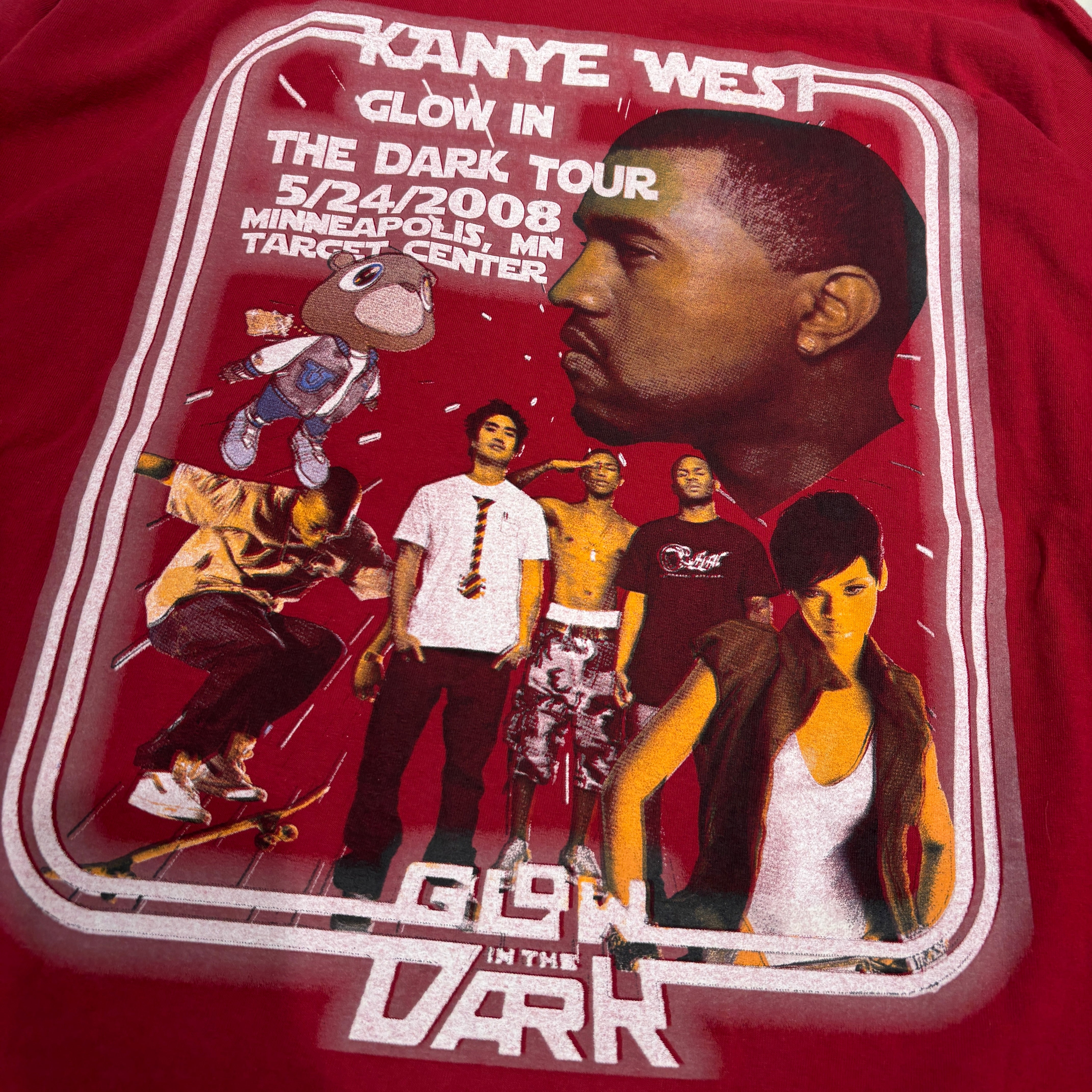 Vintage 00’s Kanye West "GLOW IN THE DARK TOUR 2008" L/S Tee Size XXL 00's カニエ・ウェスト "グローインザダークツアー2008" ロングスリーブTシャツ サイズXXL