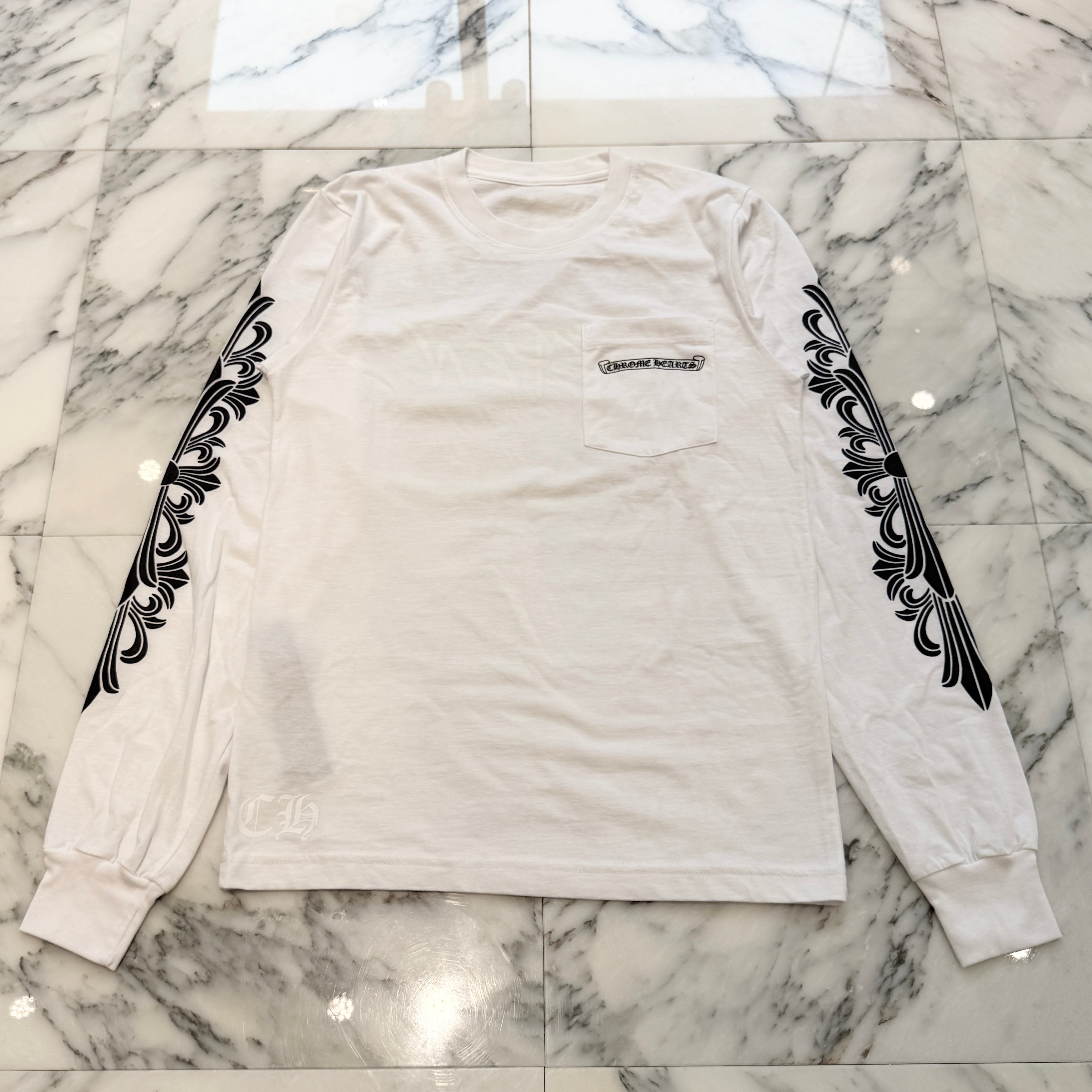 CHROME HEARTS × MATTY BOY ASPEN Limited Floral Cross Long Sleeve Tee Size S クロムハーツ × マッティボーイ アスペン限定 フローラルクロス ロングスリーブTシャツ サイズS