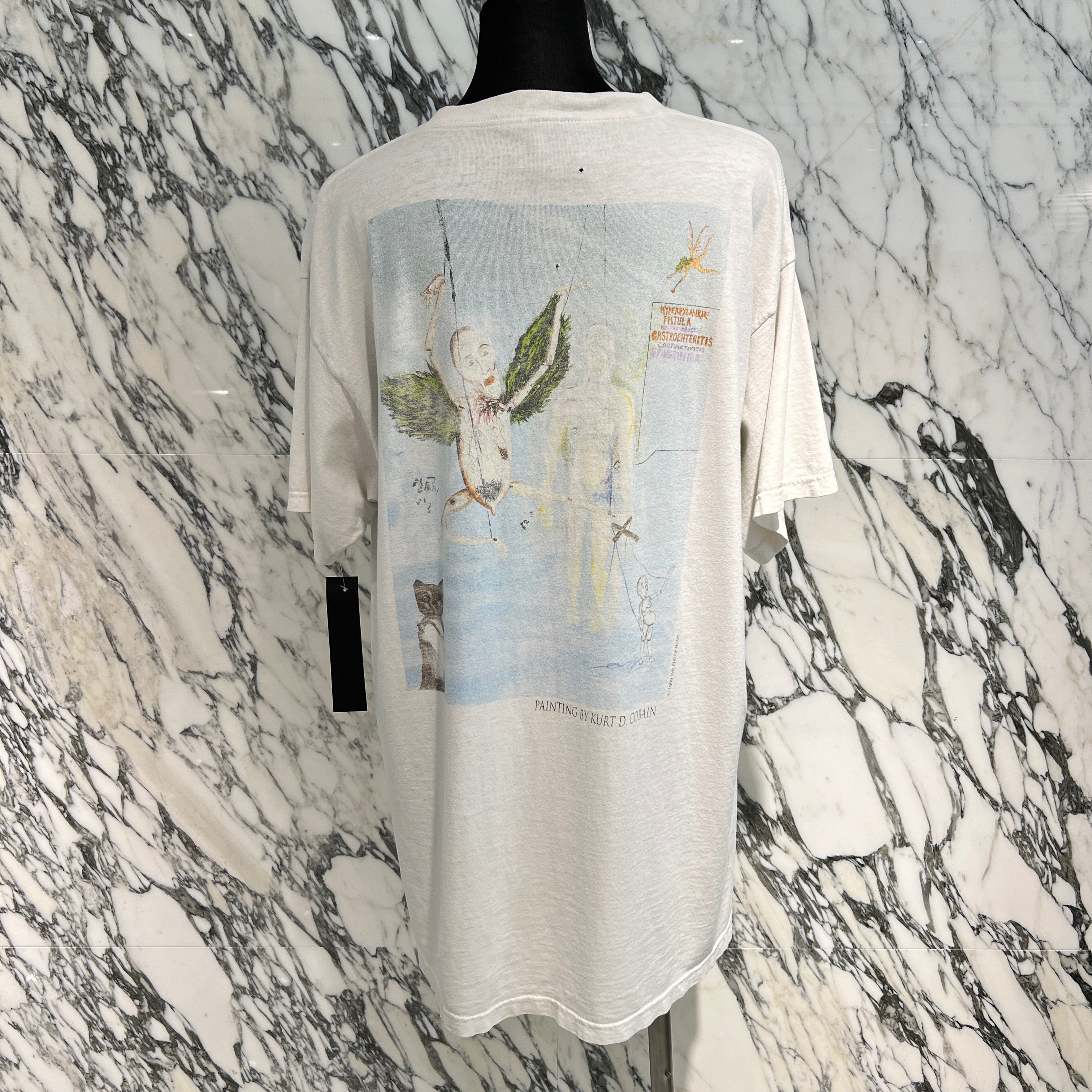 Vintage 90's Nirvana "Kurt Cobain" Memorial 1967-1994 Giant S/S Tee Size XL 90's ニルヴァーナ カートコバーン 追悼 メモリアル 1967-1994 ジャイアント社製 Tシャツ サイズXL