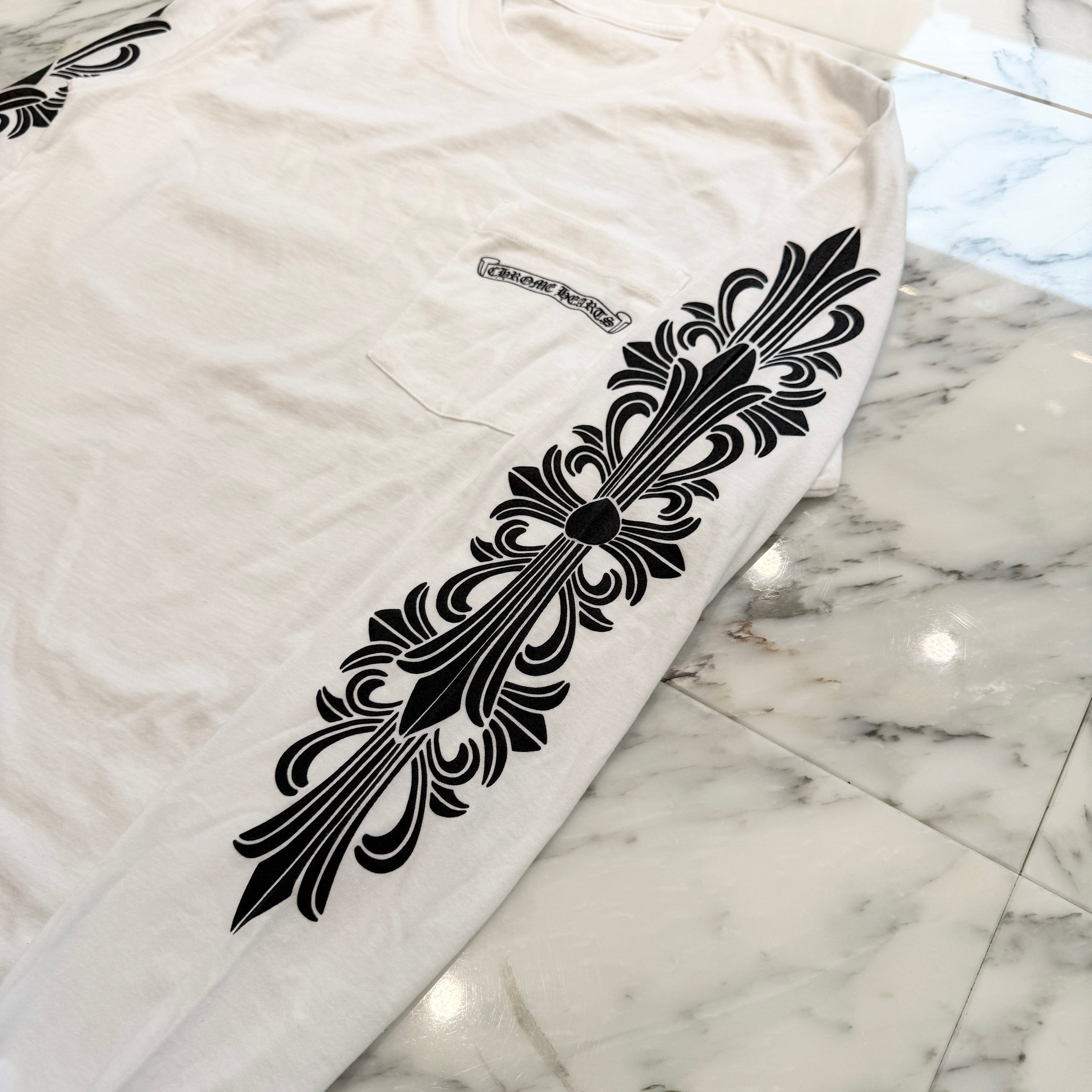 CHROME HEARTS × MATTY BOY ASPEN Limited Floral Cross Long Sleeve Tee Size S クロムハーツ × マッティボーイ アスペン限定 フローラルクロス ロングスリーブTシャツ サイズS