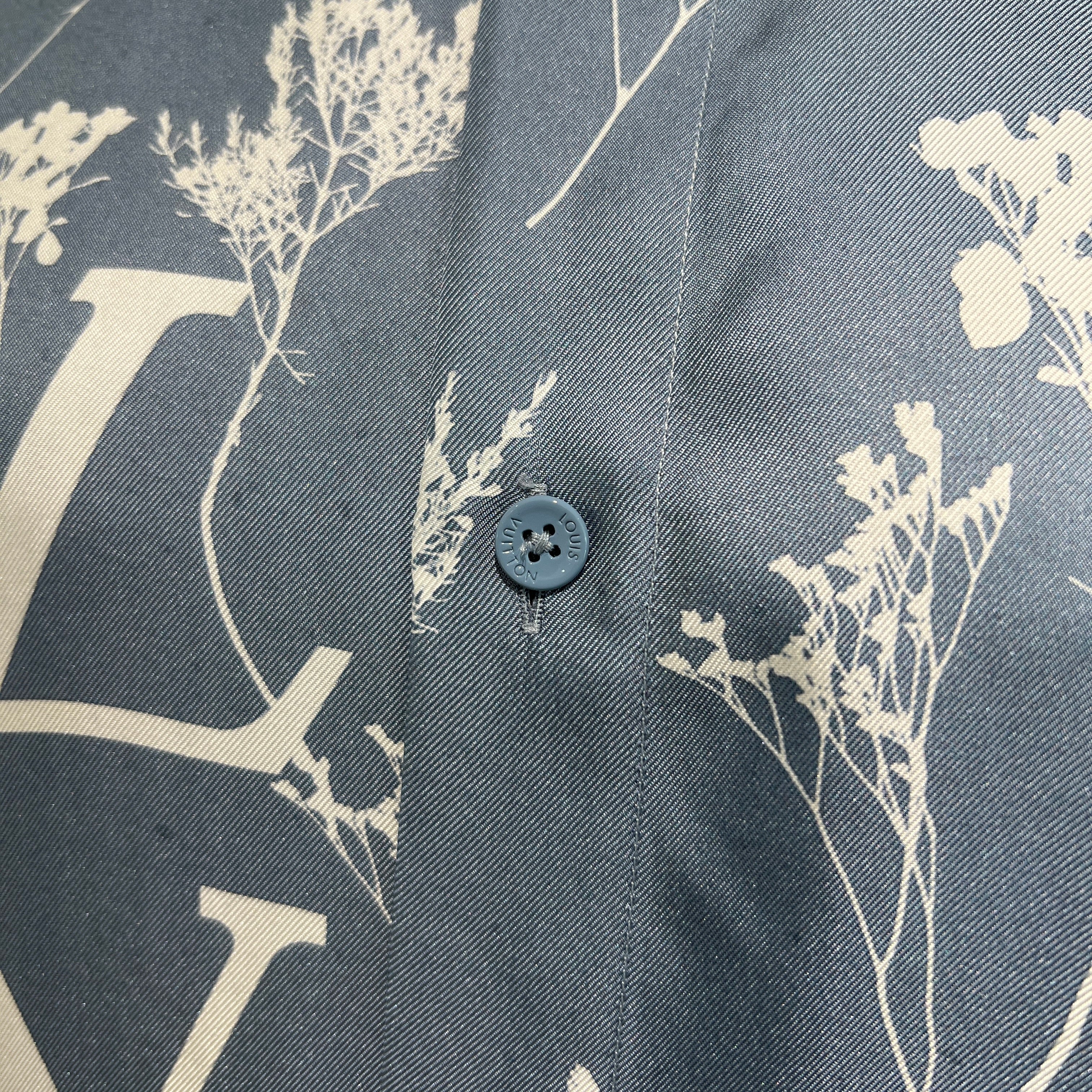 LOUIS VUITTON 2022AW LV Leaf Print Silk Shirt Size XS ルイヴィトン LV リーフプリント シルクシャツ サイズXS