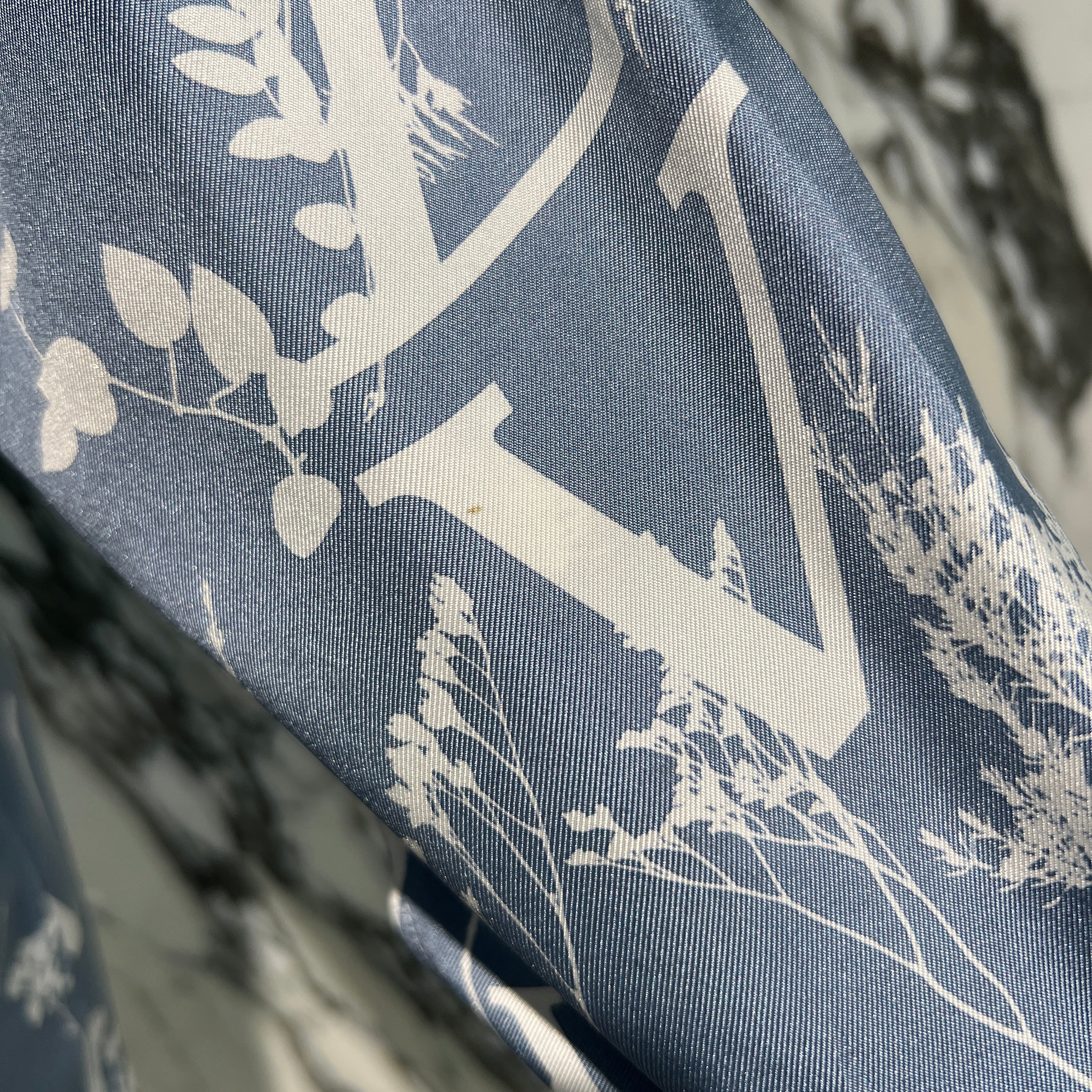 LOUIS VUITTON 2022AW LV Leaf Print Silk Shirt Size XS ルイヴィトン LV リーフプリント シルクシャツ サイズXS