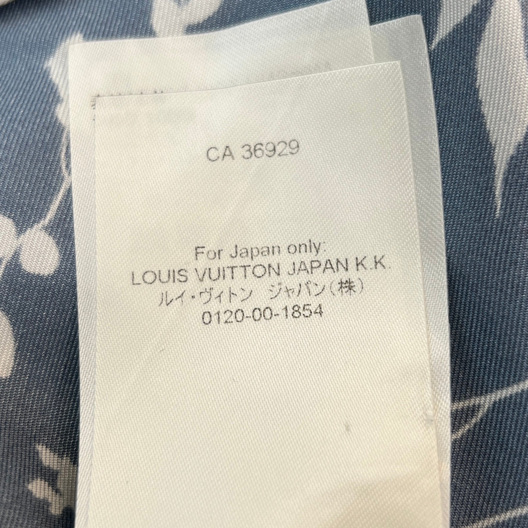 LOUIS VUITTON 2022AW LV Leaf Print Silk Shirt Size XS ルイヴィトン LV リーフプリント シルクシャツ サイズXS