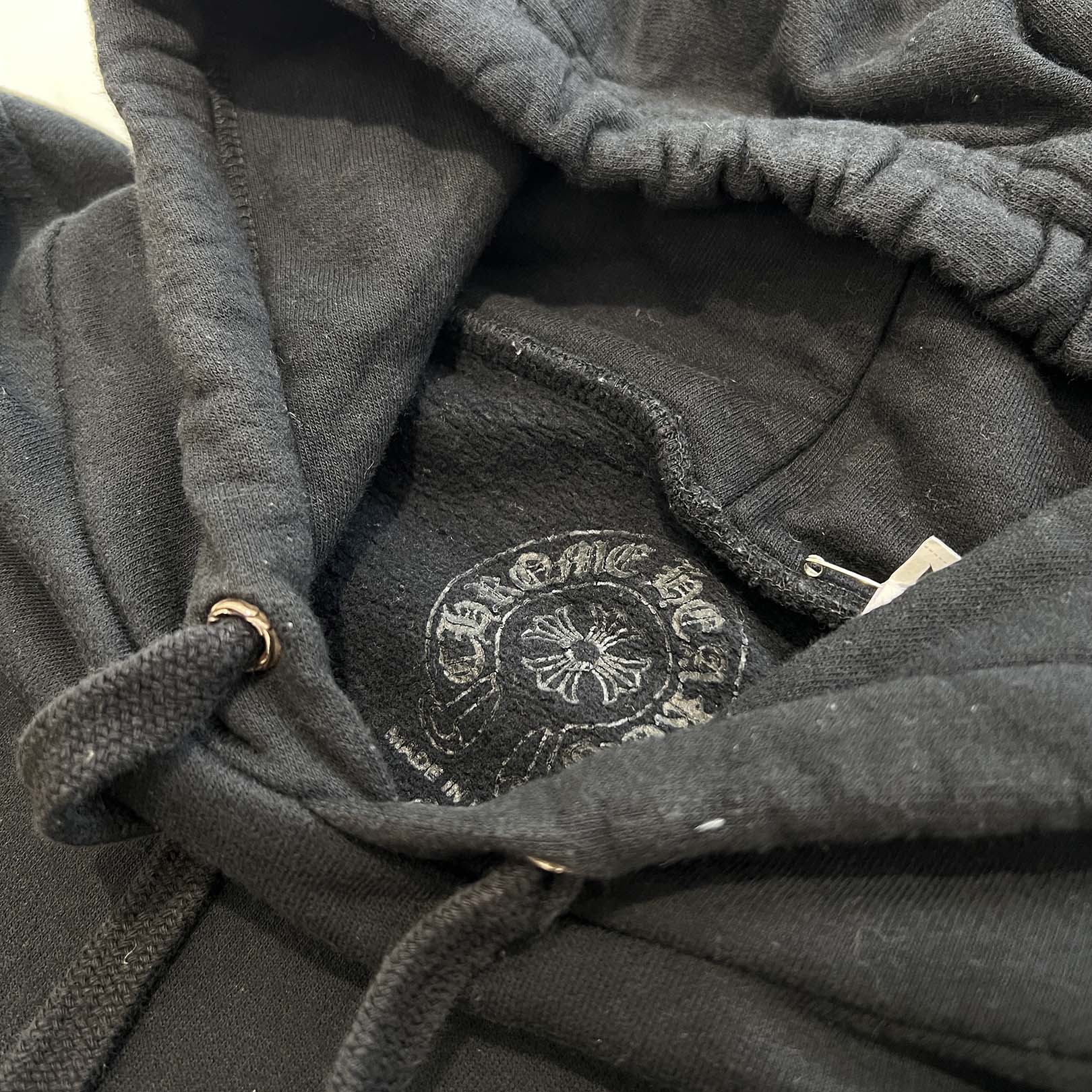 CHROME HEARTS Vertical Logo Pullover Hoodie Size M クロムハーツ ヴァーティカルロゴ プルオーバーフーディー サイズM
