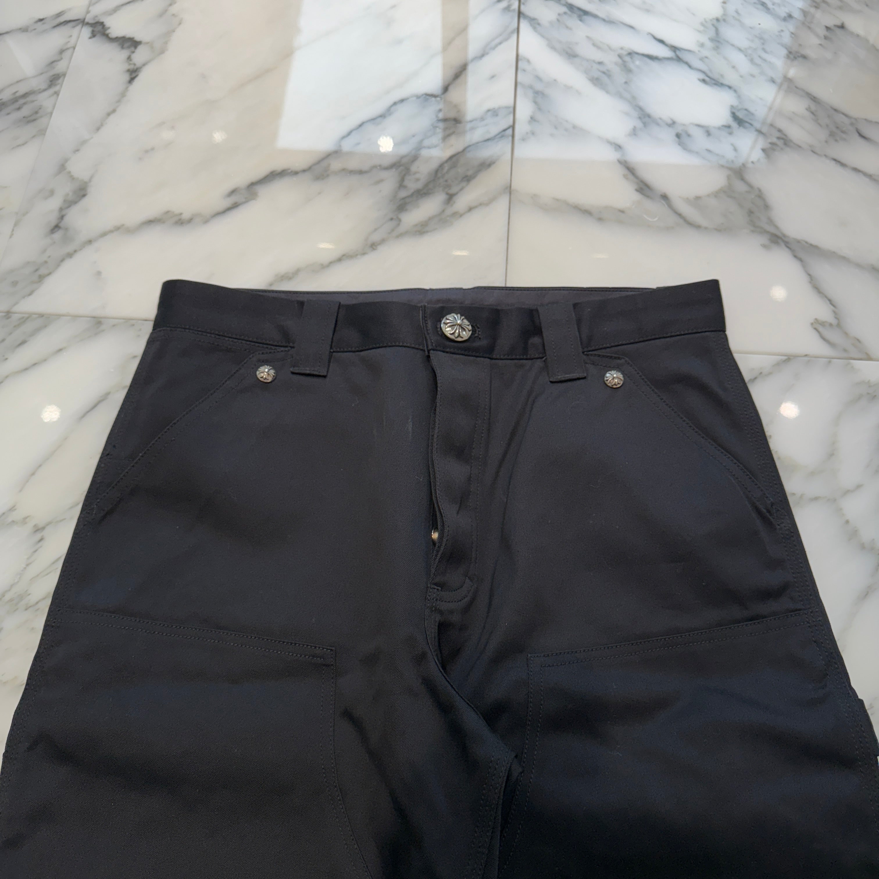 CHROME HEARTS Carpenter Cross Ball Button Denim Pants Size 32 クロムハーツ カーペンター クロスボールボタン デニムパンツ サイズ32
