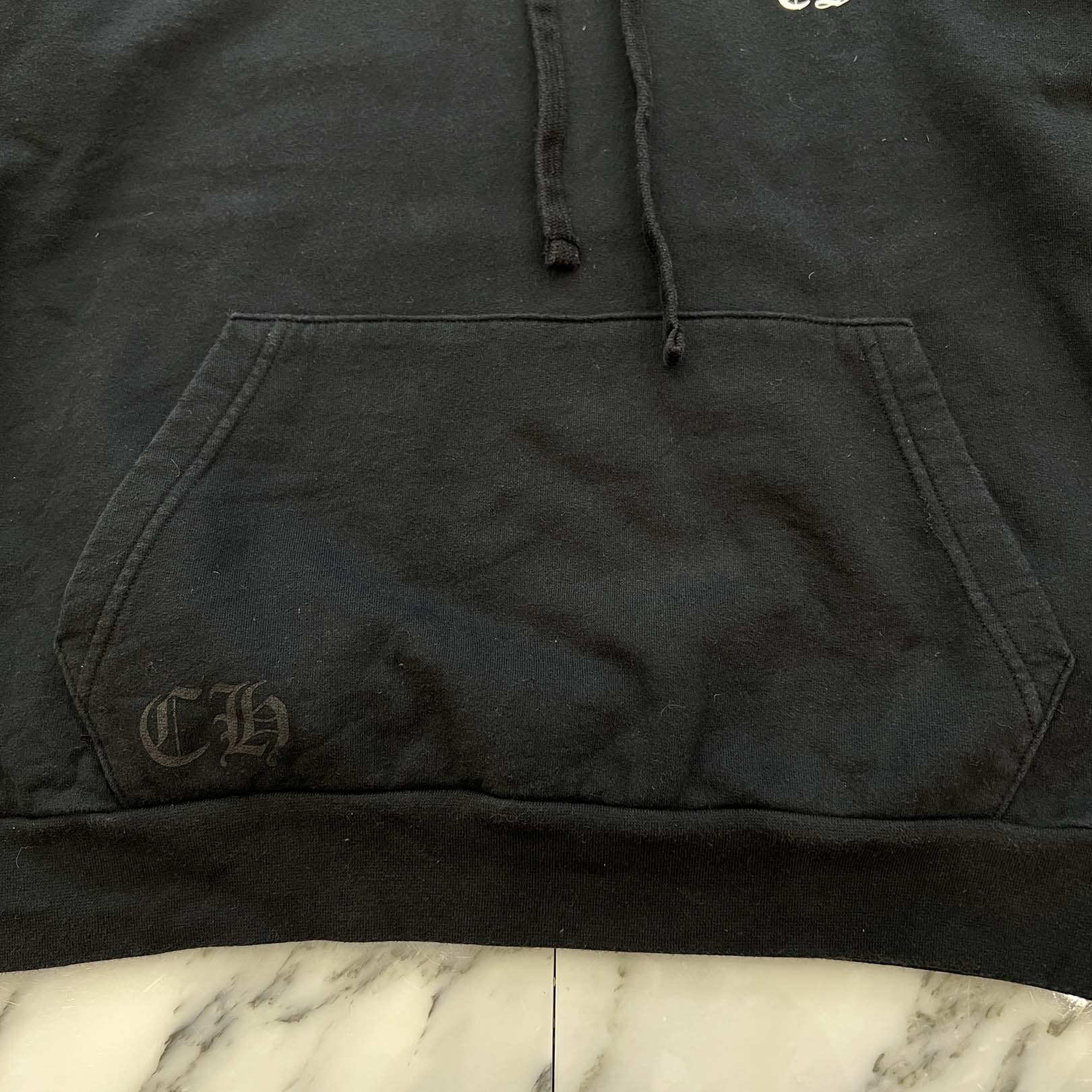 CHROME HEARTS Vertical Logo Pullover Hoodie Size M クロムハーツ ヴァーティカルロゴ プルオーバーフーディー サイズM