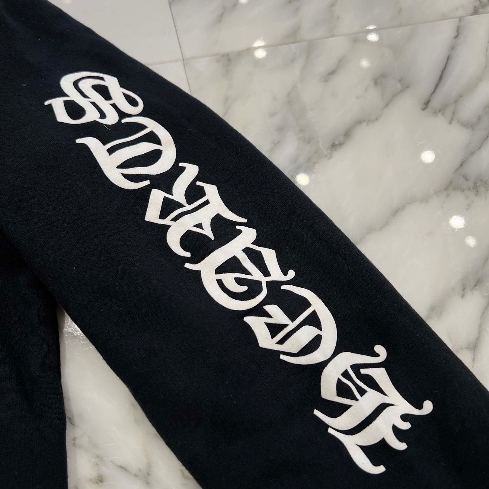 CHROME HEARTS Vertical Logo Pullover Hoodie Size M クロムハーツ ヴァーティカルロゴ プルオーバーフーディー サイズM