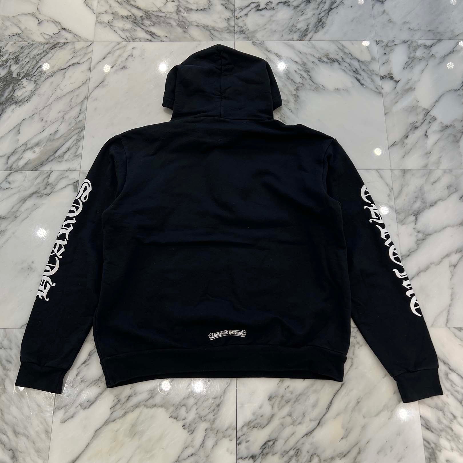 CHROME HEARTS Vertical Logo Pullover Hoodie Size M クロムハーツ ヴァーティカルロゴ プルオーバーフーディー サイズM