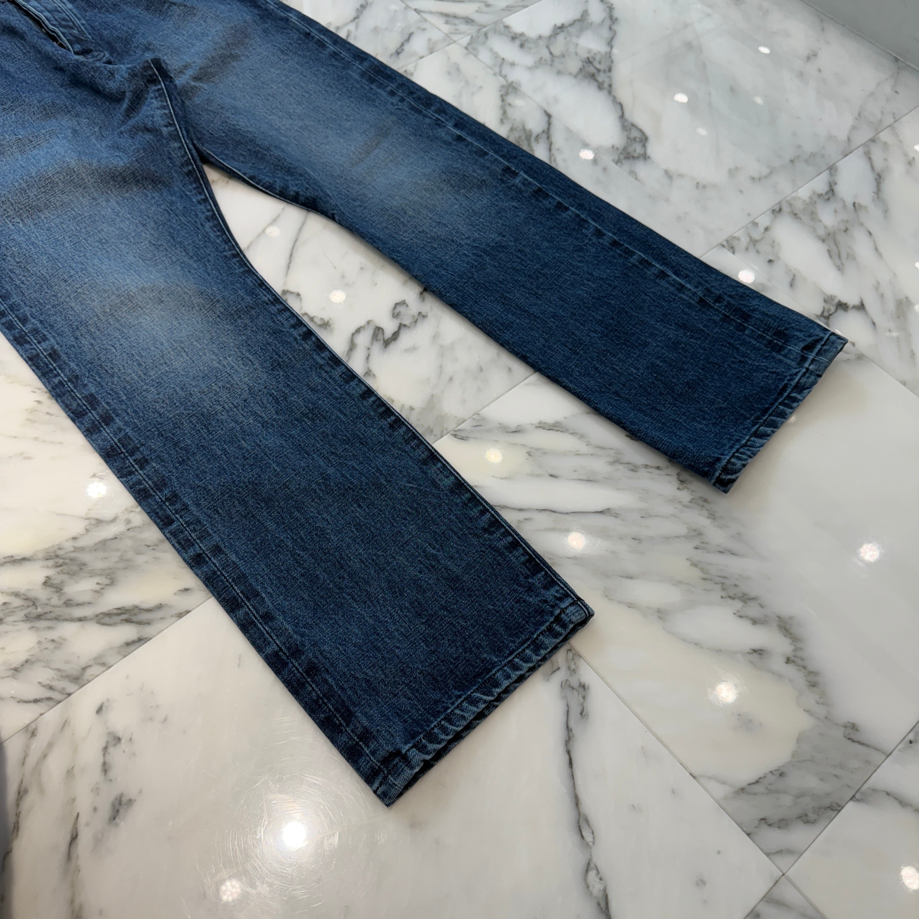 CHROME HEARTS Cross Ball Button Denim Pants Size 31 クロムハーツ