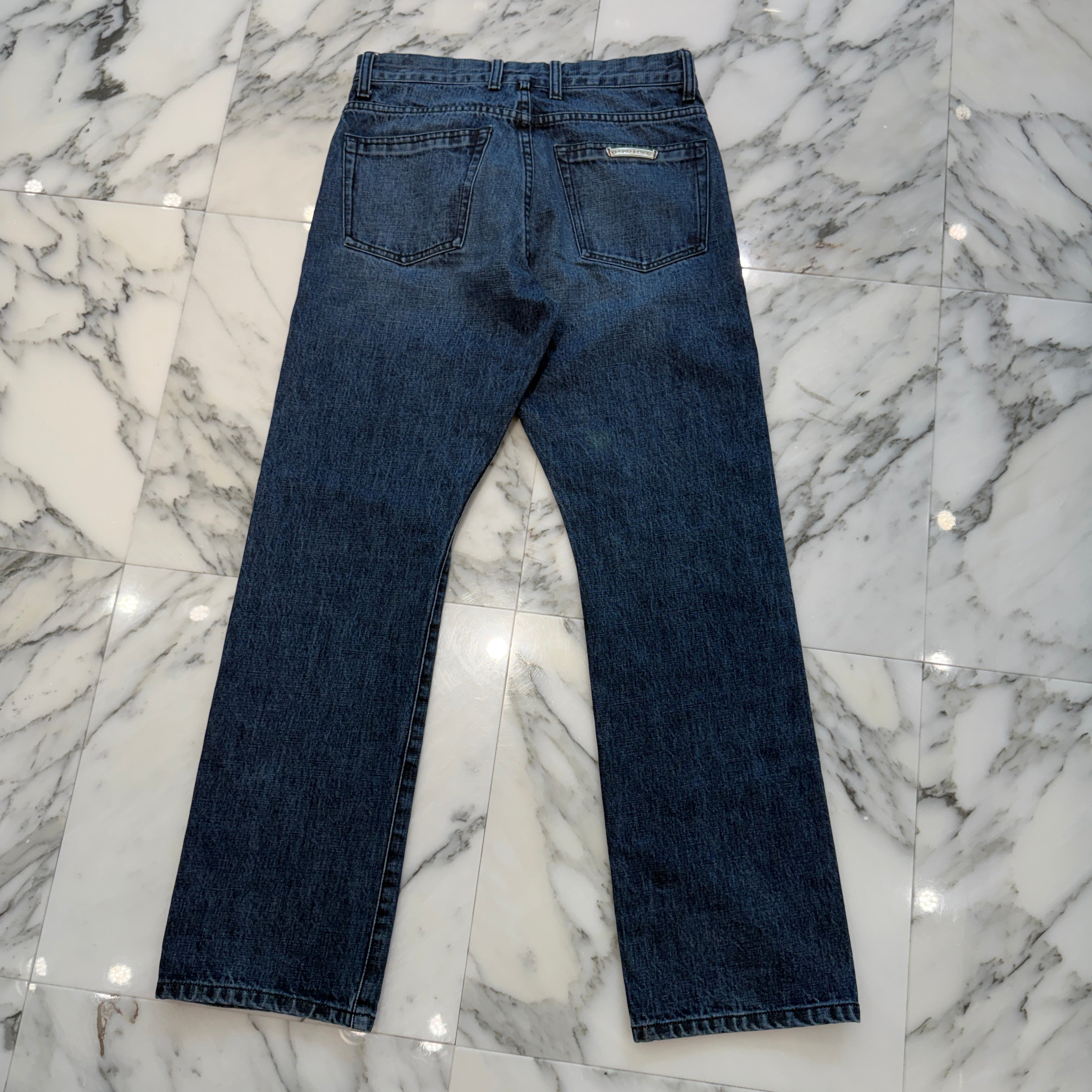 CHROME HEARTS Cross Ball Button Denim Pants Size 31 クロムハーツ