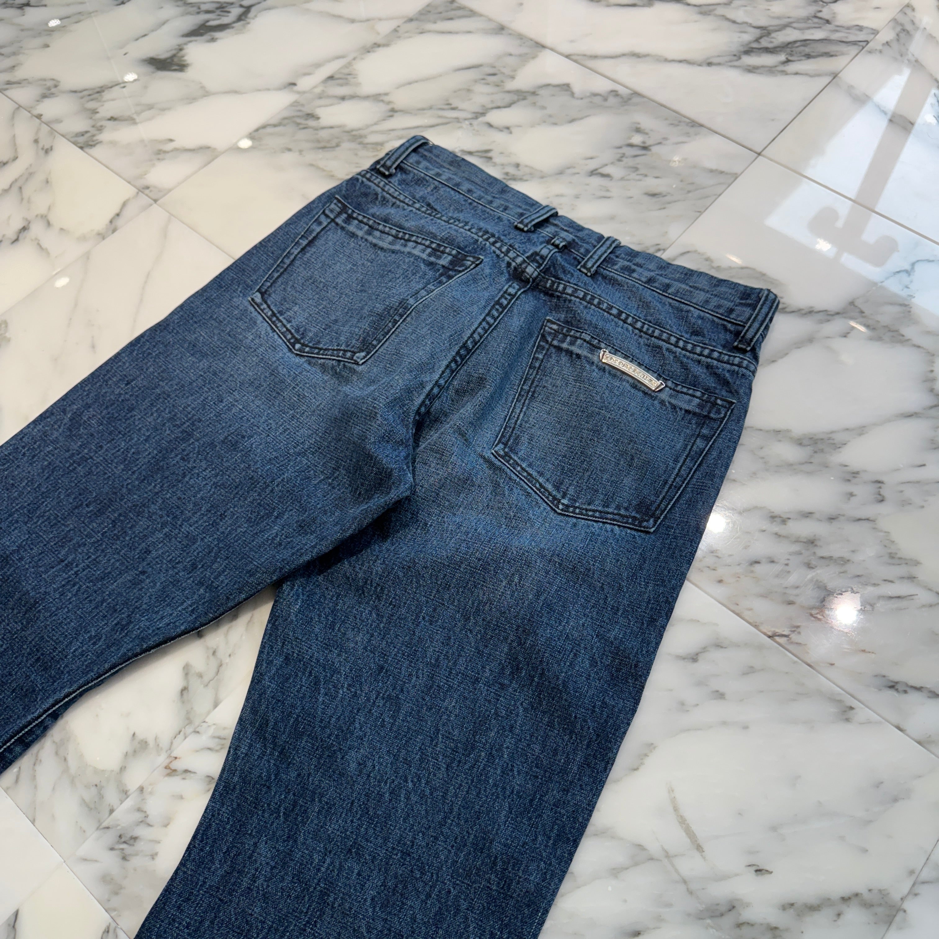 CHROME HEARTS Cross Ball Button Denim Pants Size 31 クロムハーツ クロスボールボタン デニムパンツ サイズ31