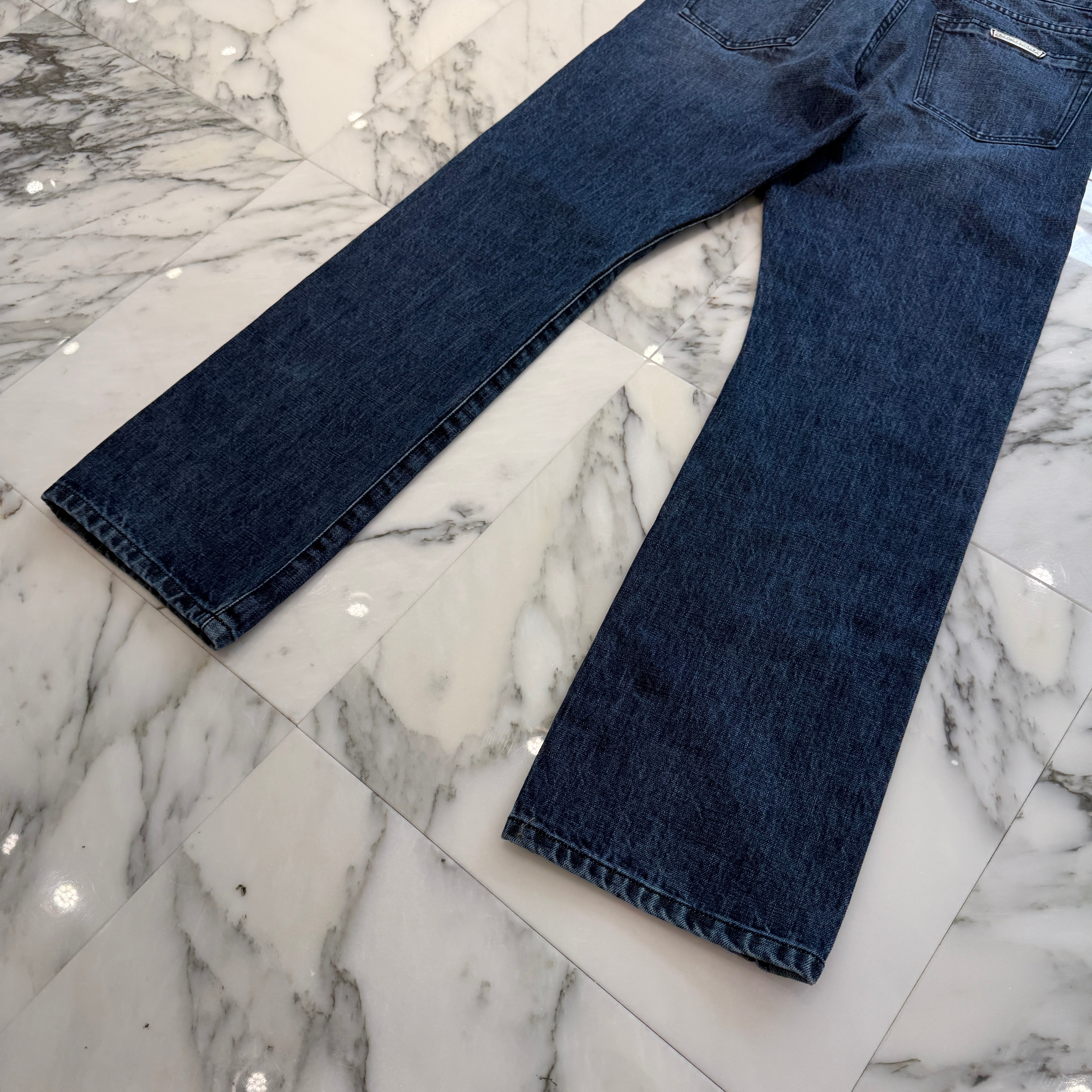 CHROME HEARTS Cross Ball Button Denim Pants Size 31 クロムハーツ