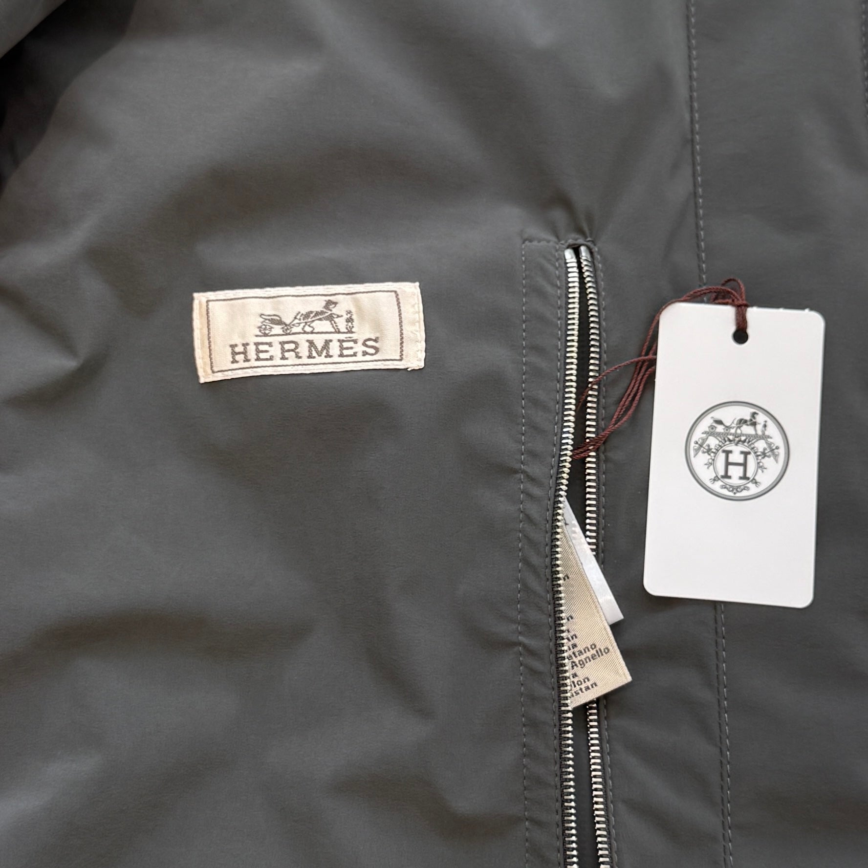 HERMES 2025AW Leather Mix Quilted Vest H462840HK Size 52 エルメス レザーミックス キルティングベスト サイズ52