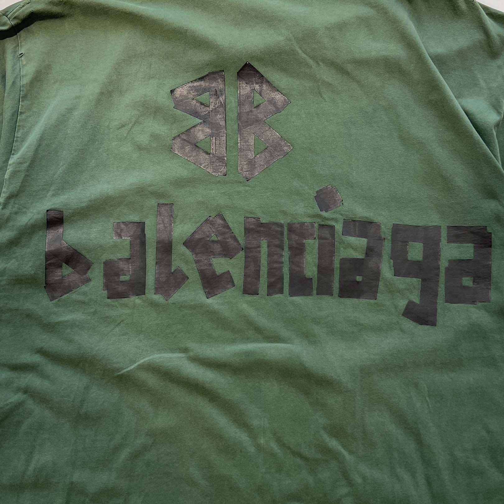 BALENCIAGA 2023SS Tape Type Logo Print Tee 739784 TQVQ3 Size XXL バレンシアガ テープタイプ ロゴ プリントTシャツ サイズXXL