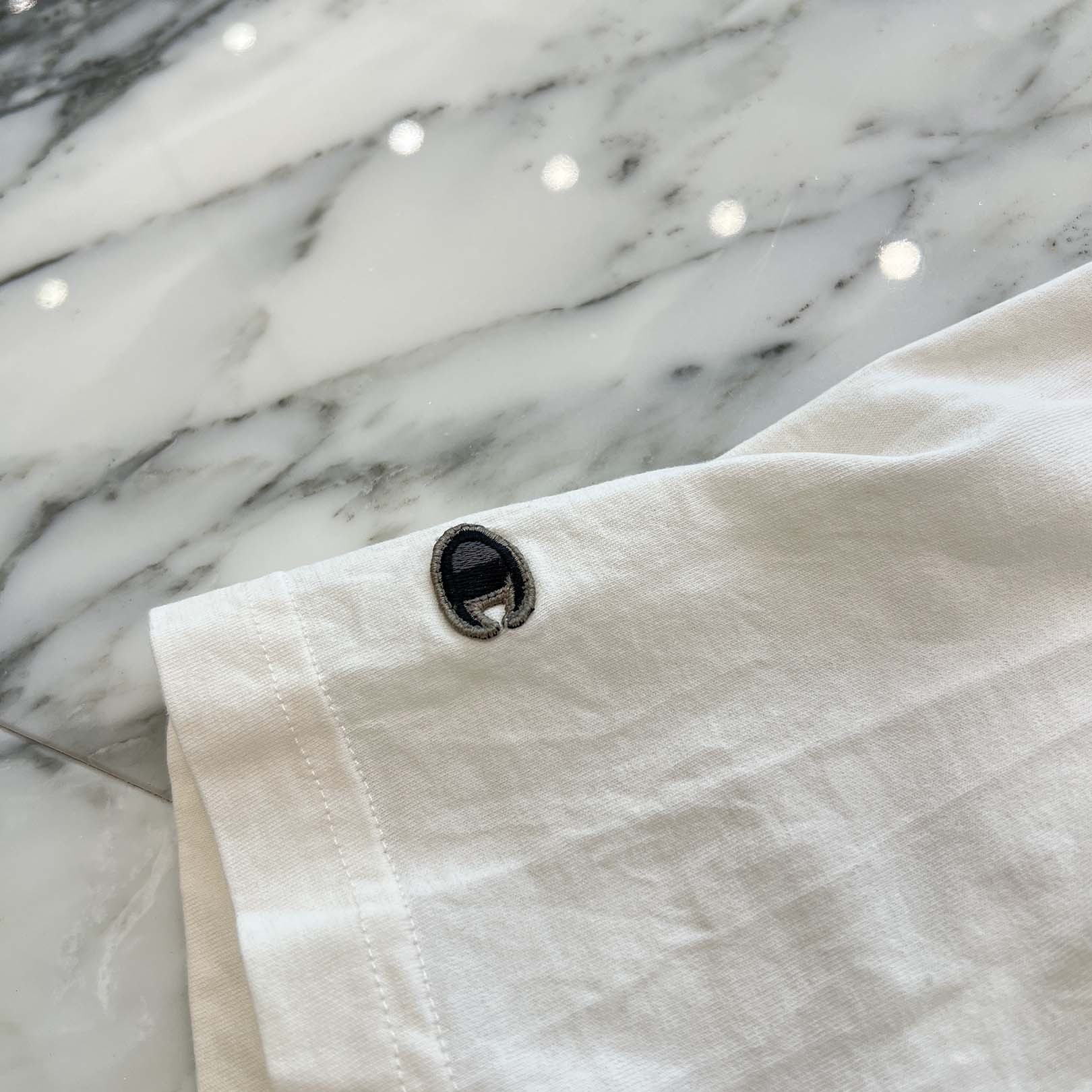 Rick Owens × Champion 2023SS Logo embroidered Tommy Tee CM02C9229-CHJEG Size L リックオウエンス × チャンピオン ロゴ刺繡トミーTシャツ サイズL