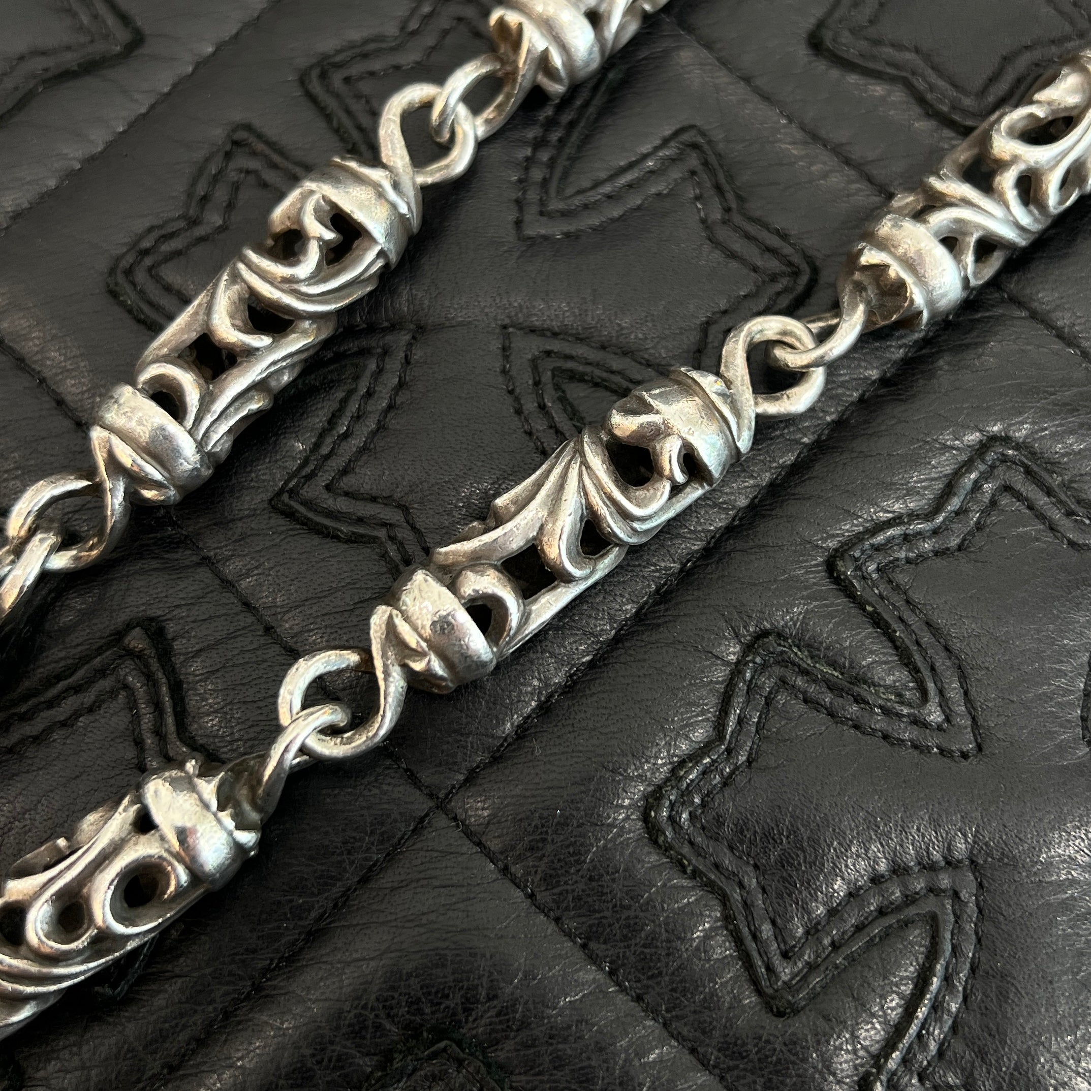CHROME HEARTS 2 CLIP CELTIC ROLLER Wallet Chain Size 9 LINKS