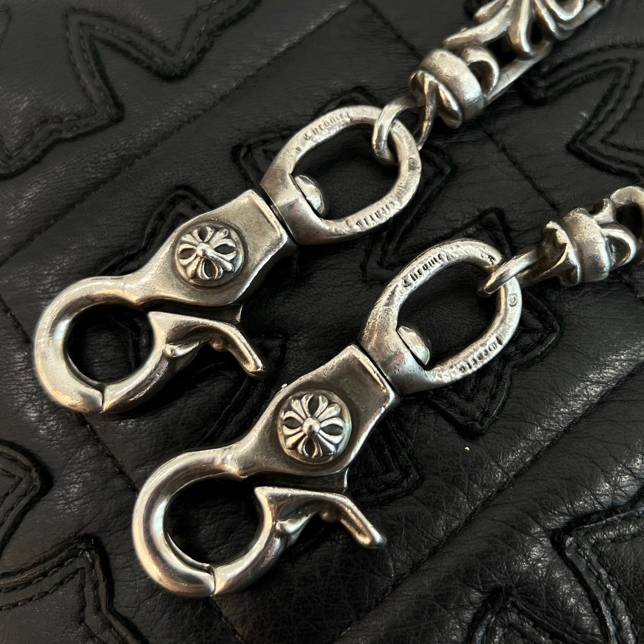CHROME HEARTS 2 CLIP CELTIC ROLLER Wallet Chain Size 9 LINKS クロムハーツ 2クリップ ケルティックローラー ウォレットチェーン サイズ 9リンク