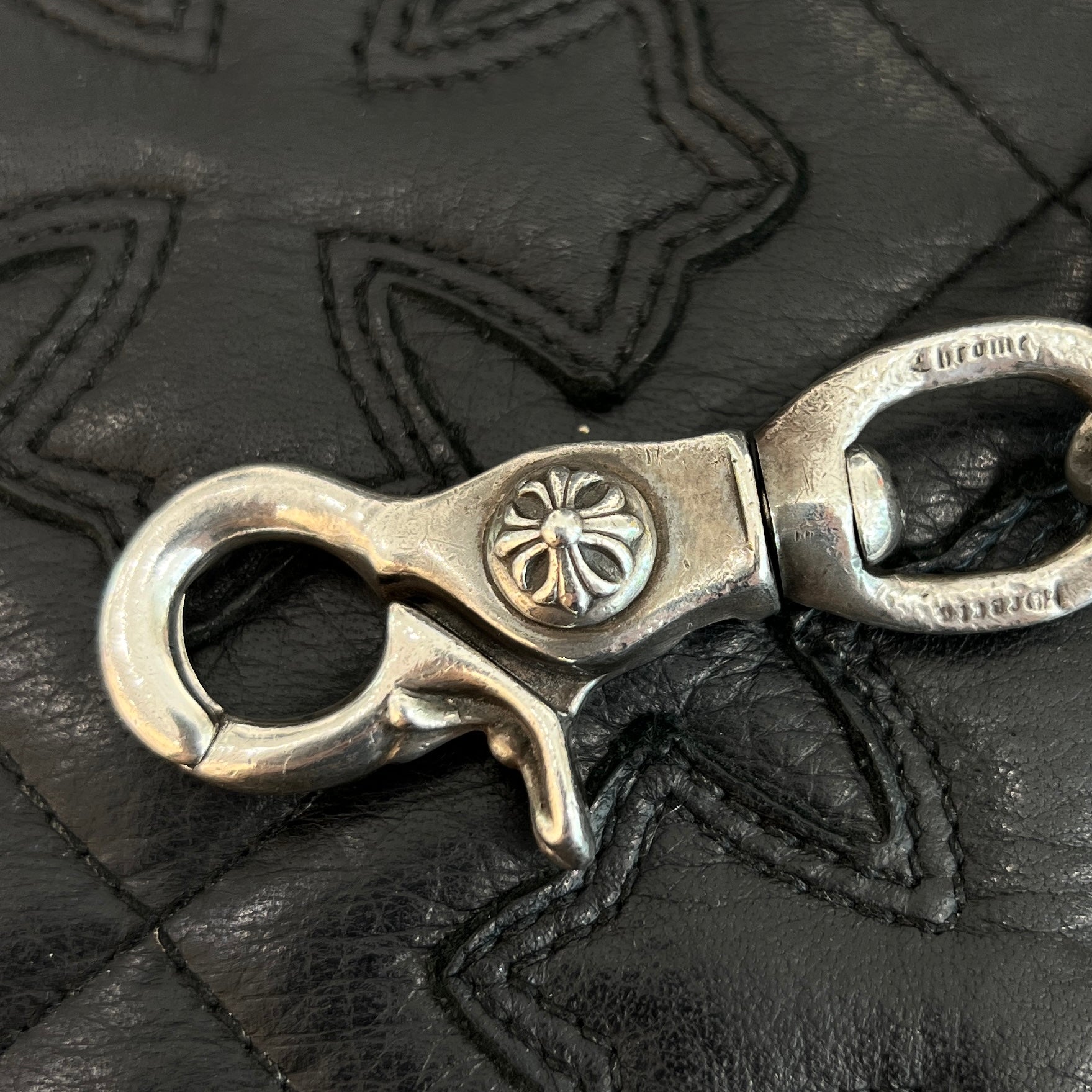 CHROME HEARTS 2 CLIP CELTIC ROLLER Wallet Chain Size 9 LINKS