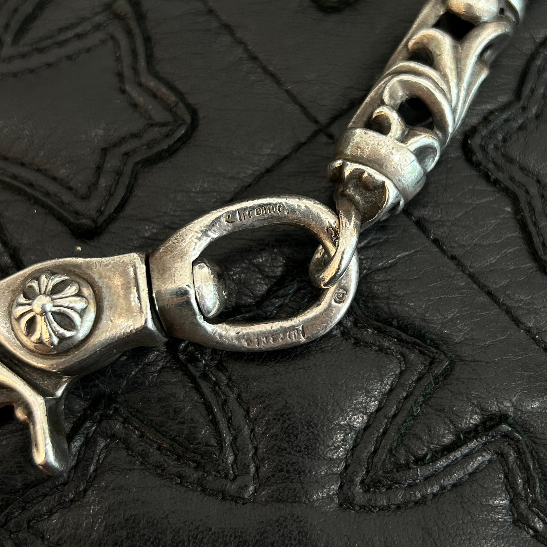 CHROME HEARTS 2 CLIP CELTIC ROLLER Wallet Chain Size 9 LINKS