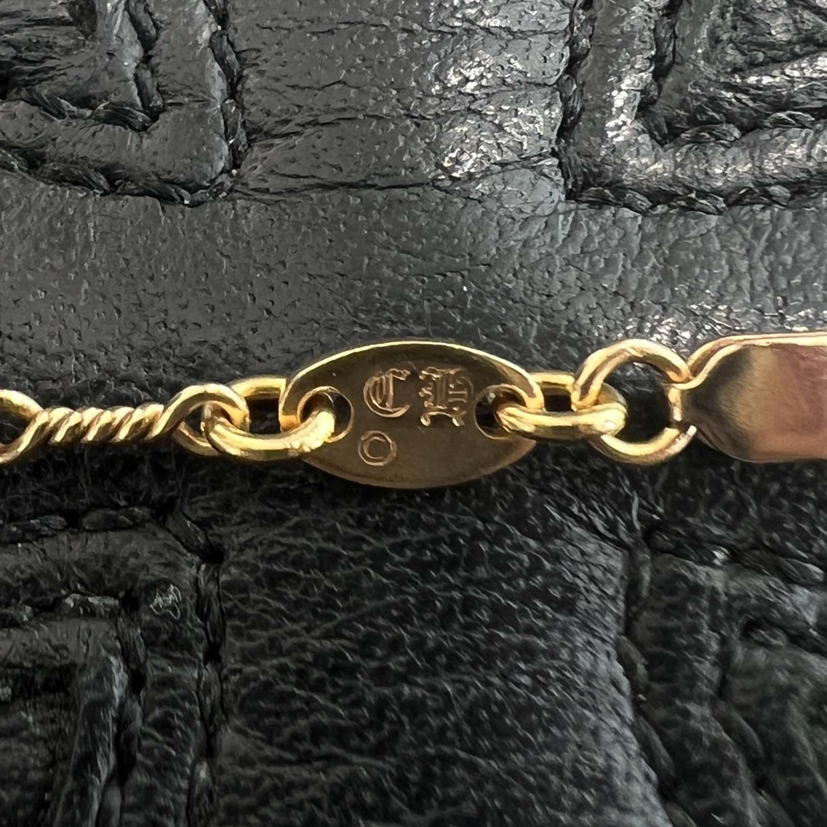 CHROME HEARTS 22K Twist Chain Necklace Size 18 Inch クロムハーツ 22K ツイストチェーン ネックレス サイズ18インチ