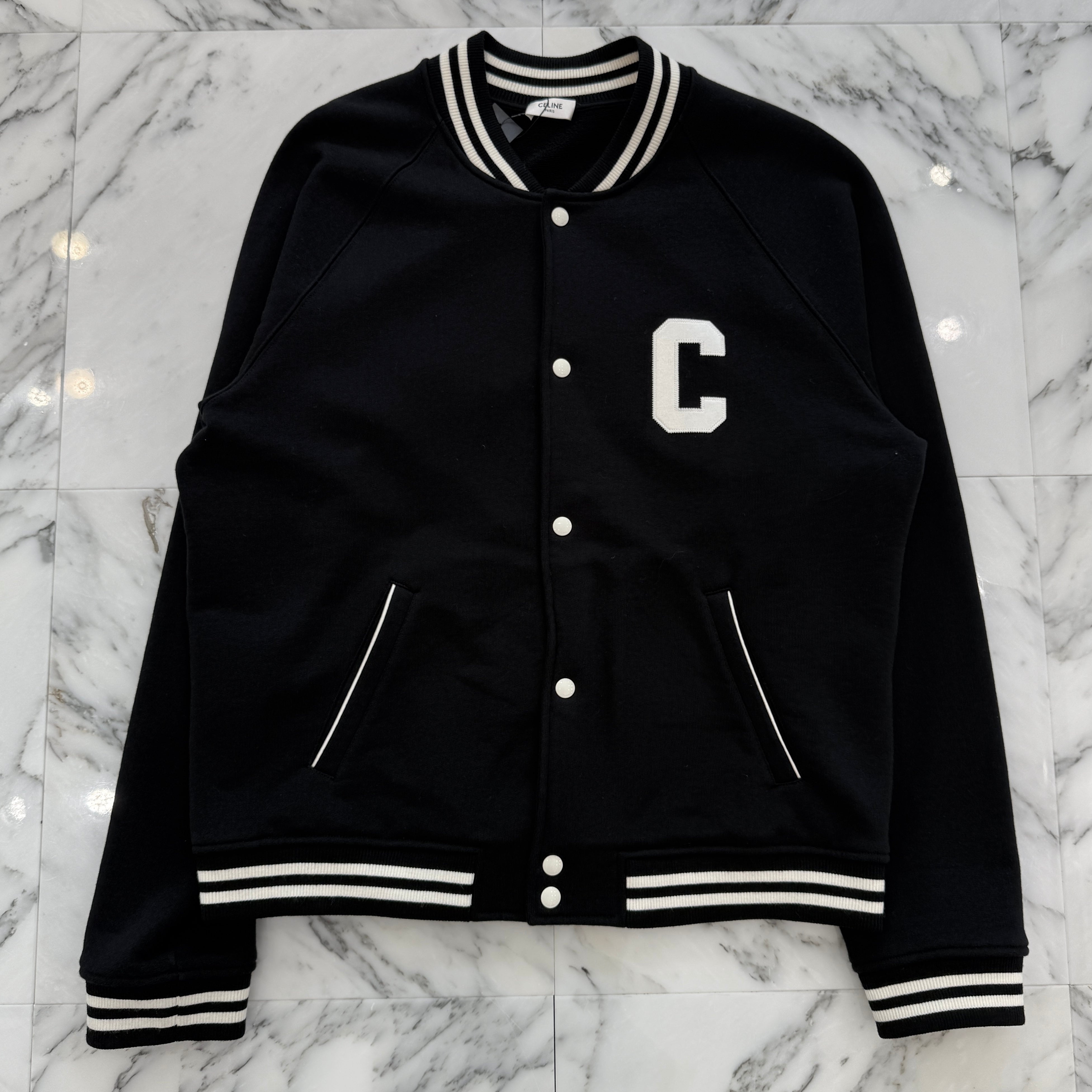 CELINE 2022AW Collge Teddy Jacket 2Y29D345F.38AW Size XL セリーヌ カレッジ テディジャケット サイズXL