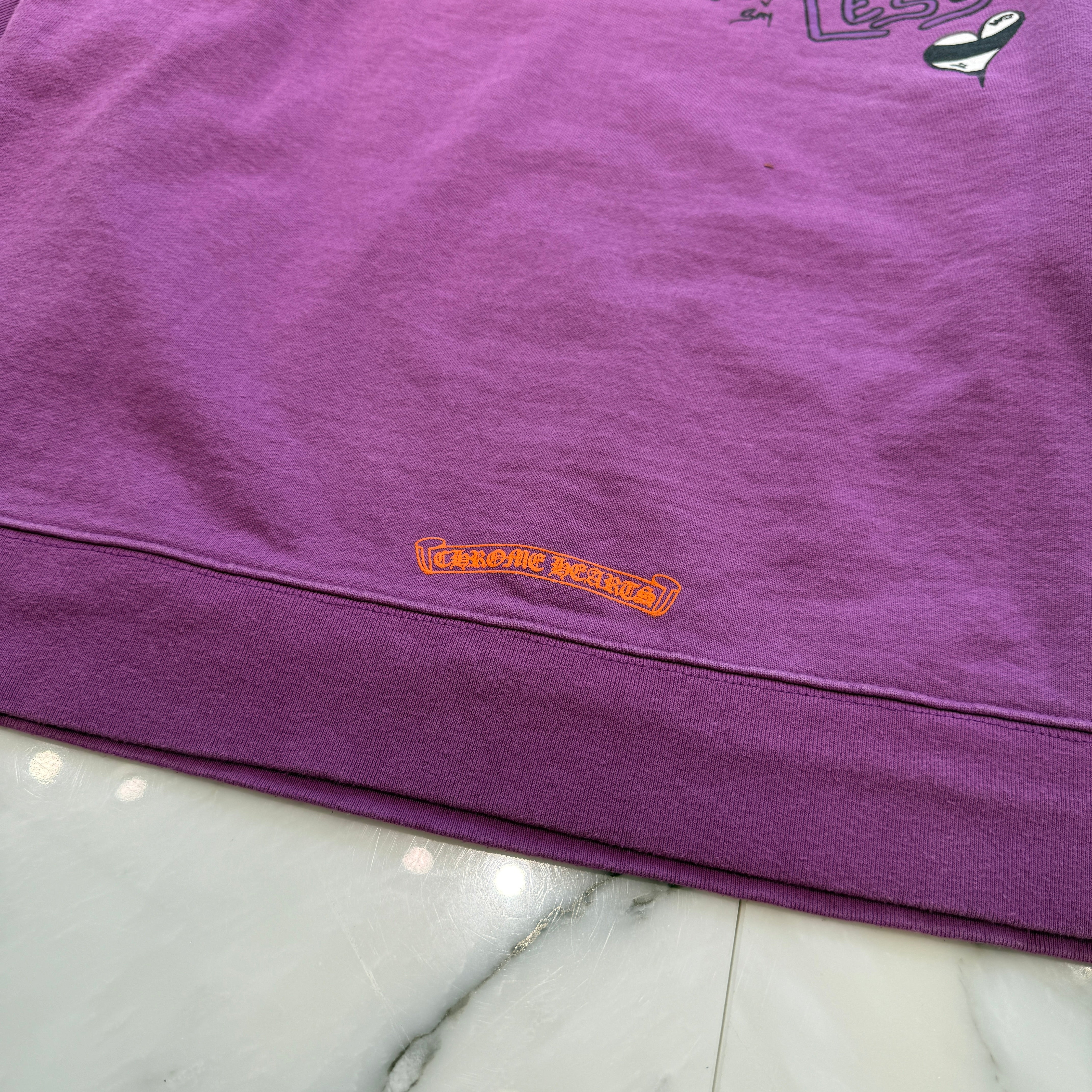 CHROME HEARTS × MATTY BOY 2024AW "I WANT MORE NOT LESS" Crew Neck Sweat Shirt Size L クロムハーツ × マッティボーイ "アイウォントモアノットレス" クルーネックスウェットシャツ サイズL